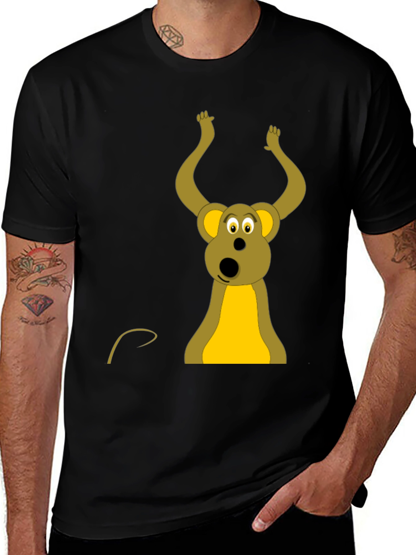 Variant 7 of Funny Cartoon Mouse T-Shirt