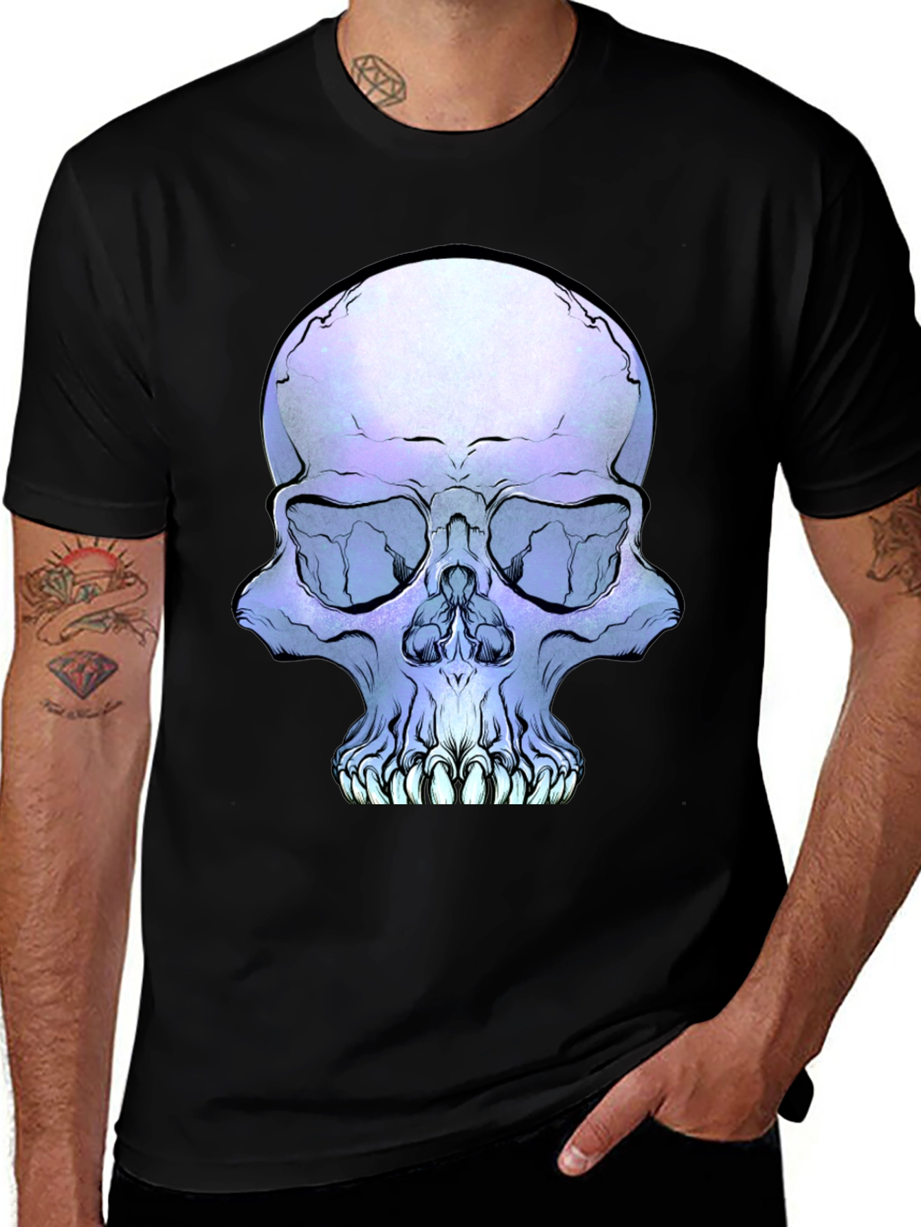 Variant 8 of Skull Graphic Tee - Unique Design, Bold Style