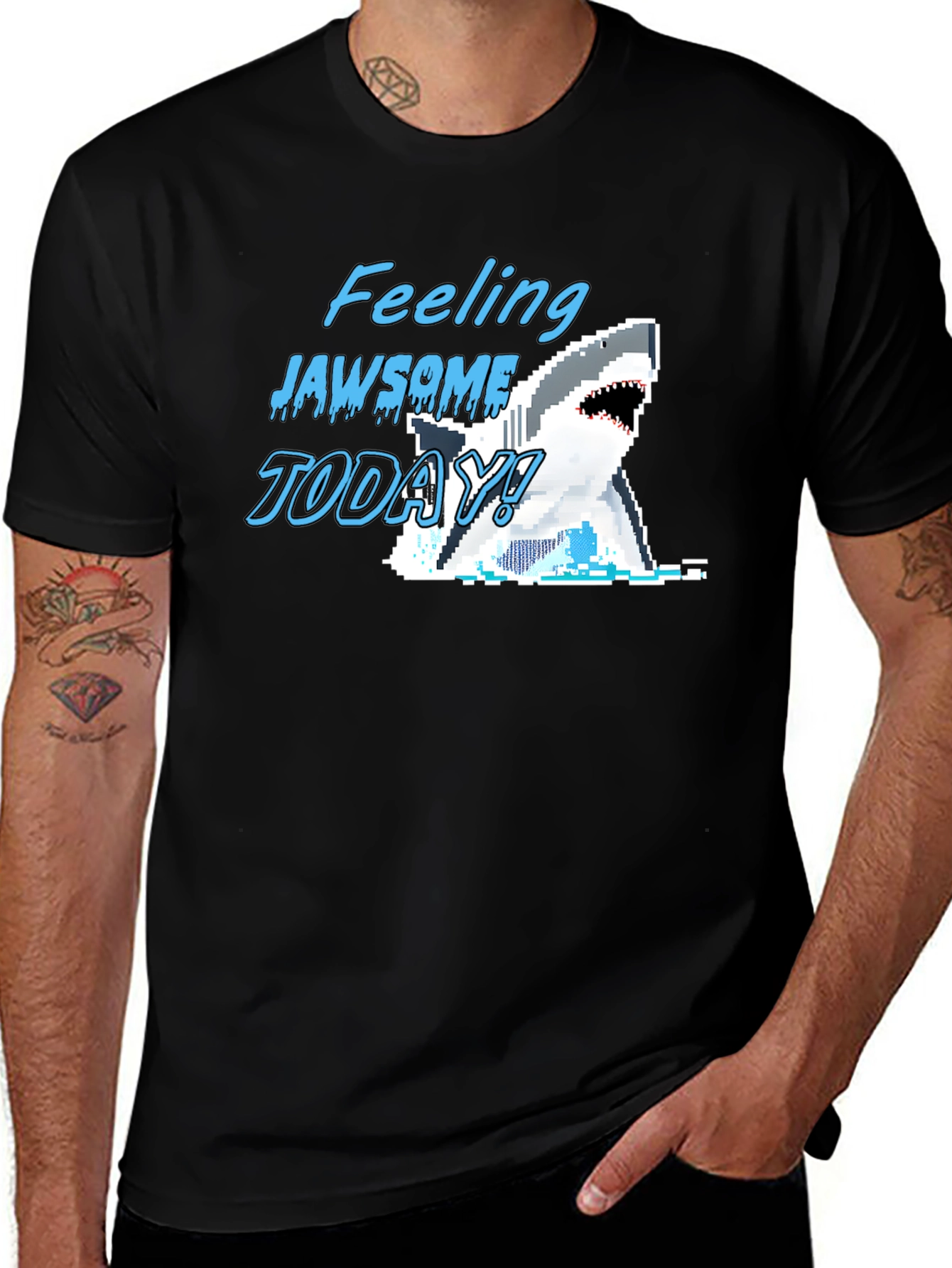 Black Feeling Jawsome Today! Graphic T-Shirt main image