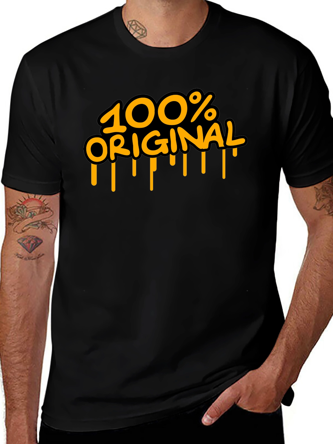 Variant 6 of 100% Original Black Graphic T-Shirt