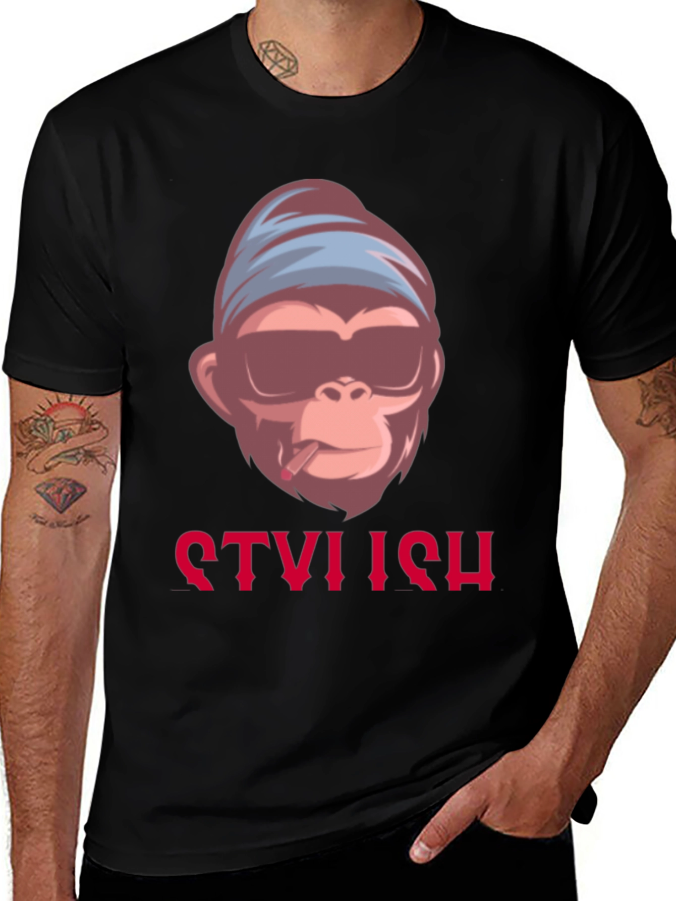Variant 19 of Stylish Monkey Graphic Tee