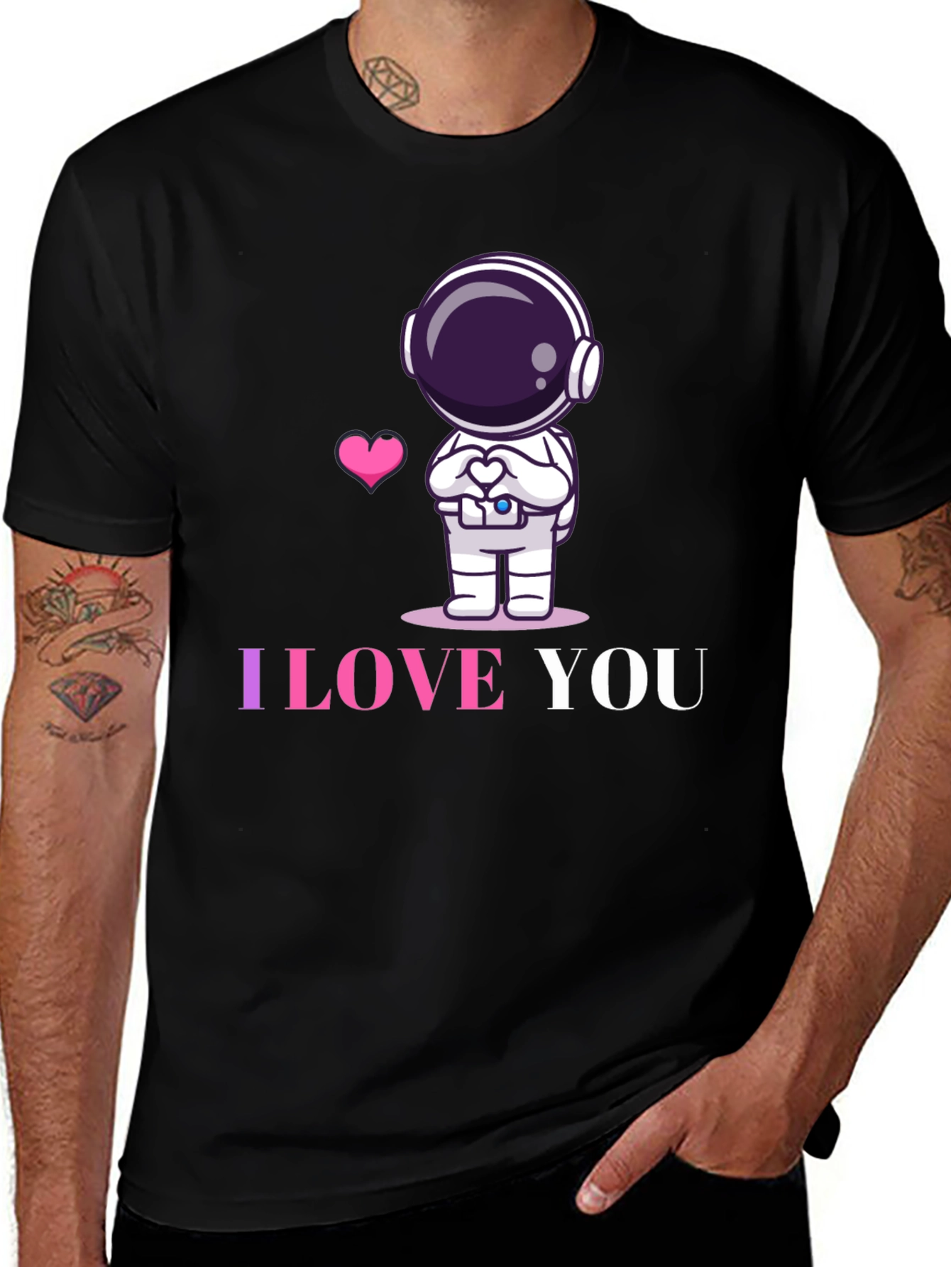 I Love You Astronaut Graphic Tee