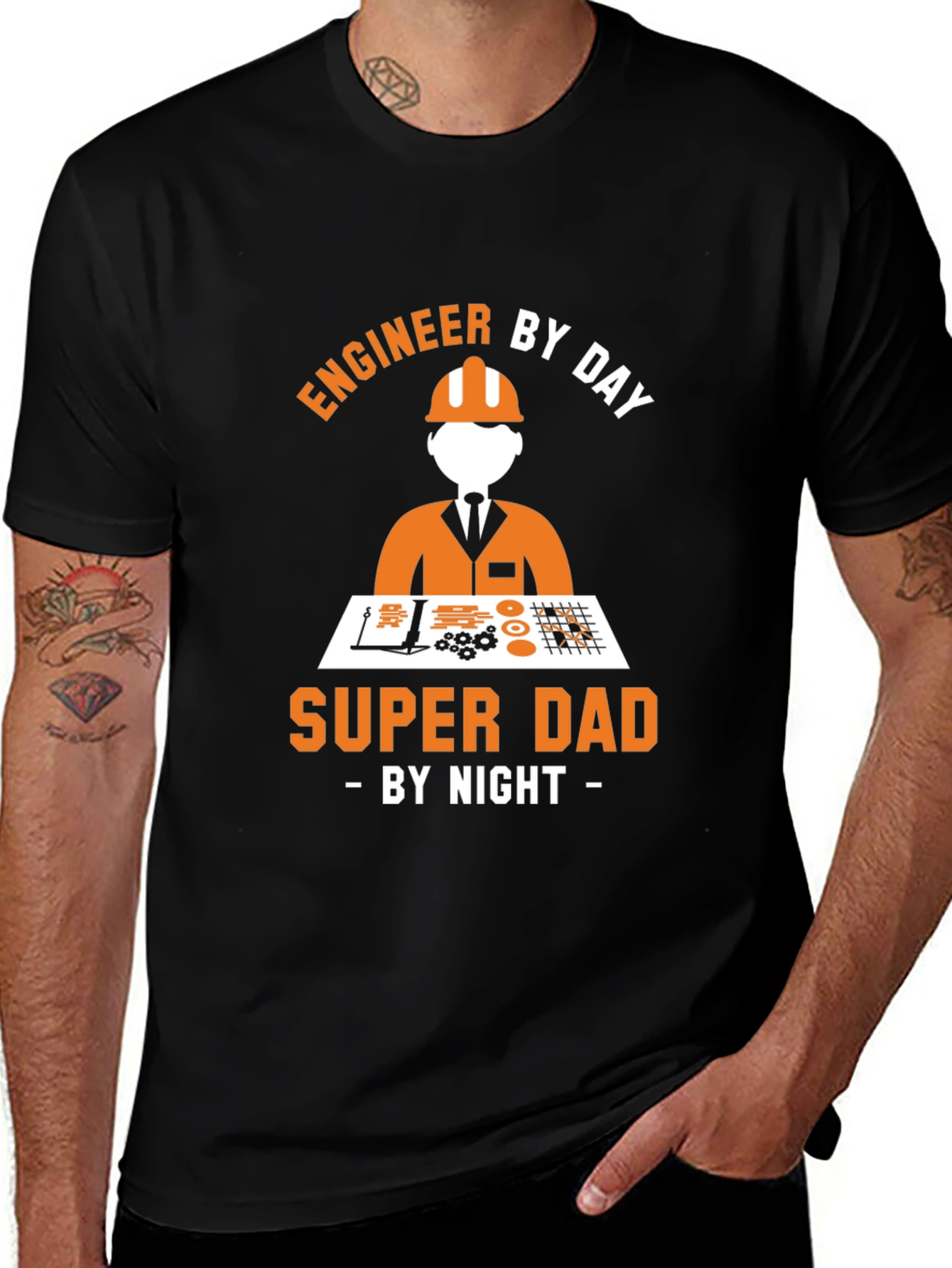 Variant 3 of Engineer Dad Graphic T-Shirt
