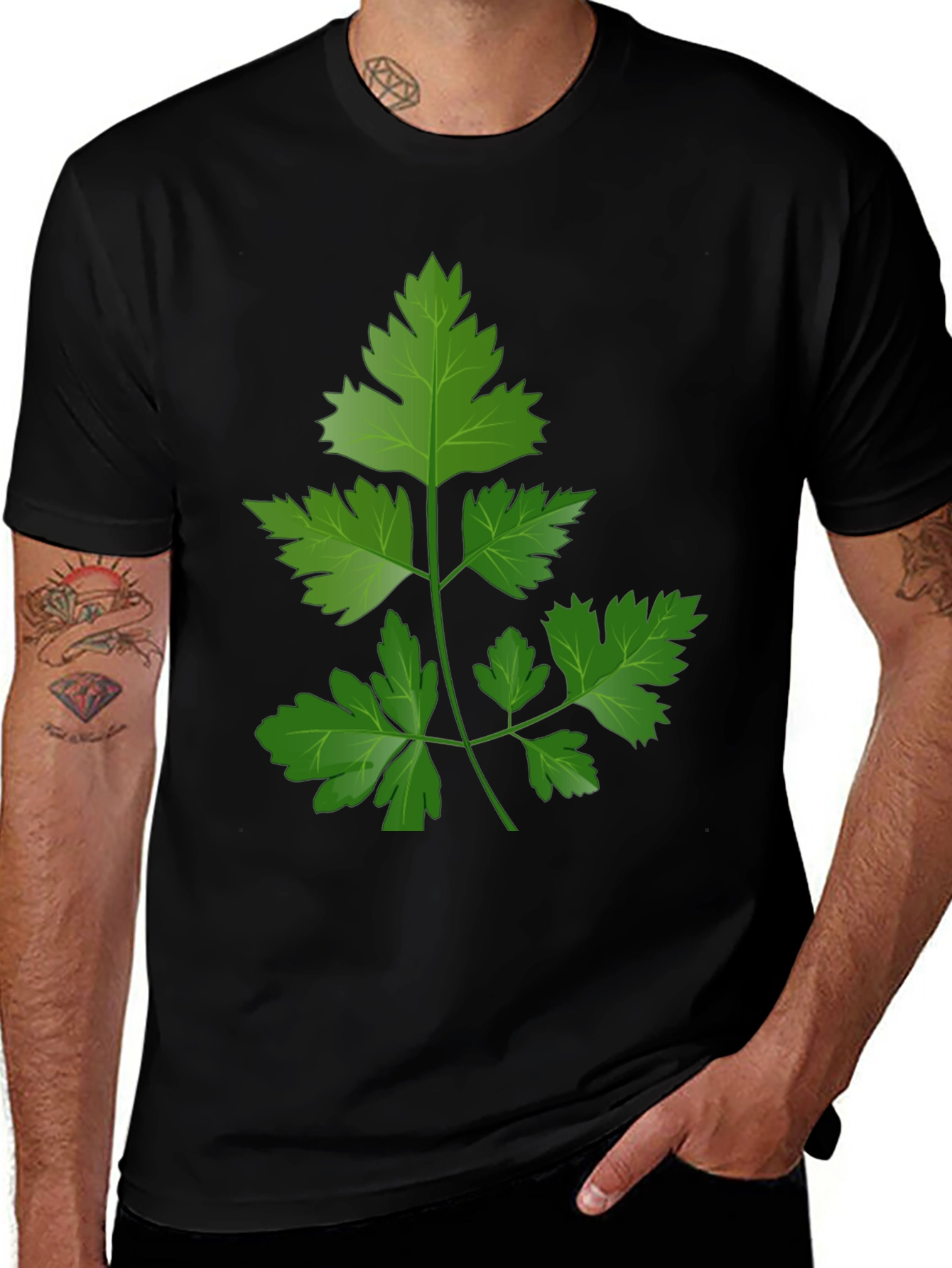 Variant 8 of Parsley Graphic T-Shirt - Fresh Herb Design