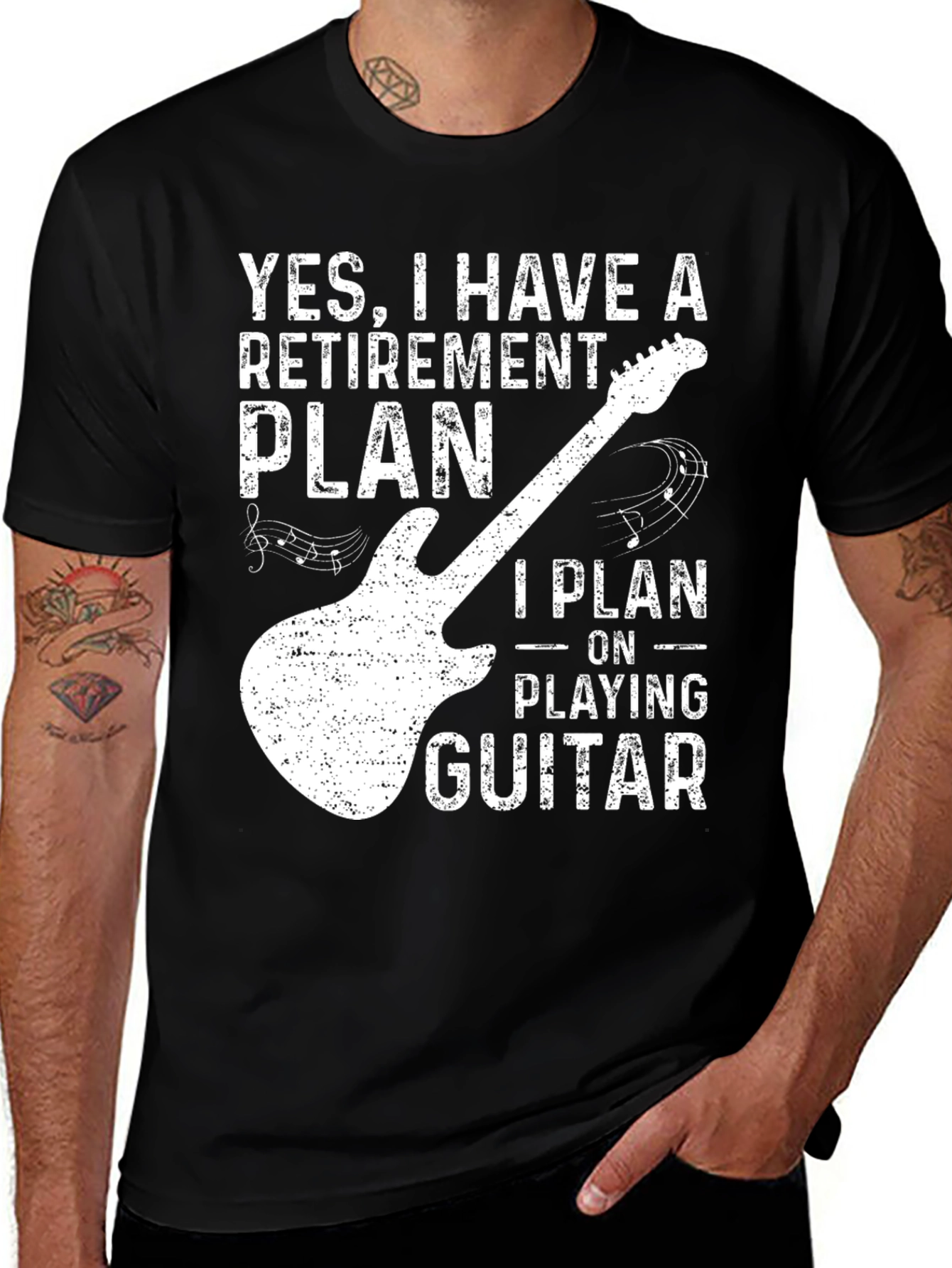 Variant 18 of Retirement Plan Guitar T-Shirt