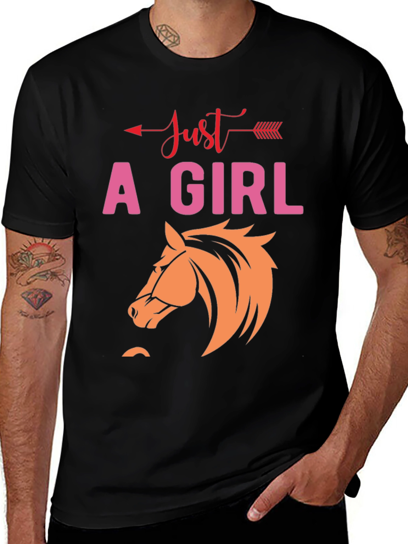Variant 17 of Just A Girl Who Loves Horses T-Shirt