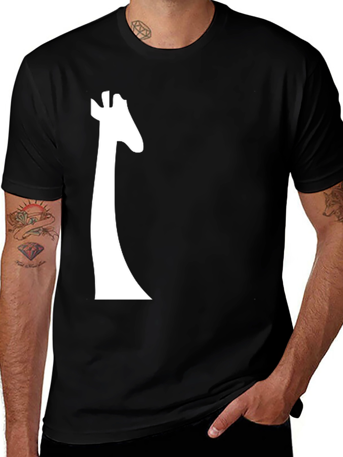 Variant 21 of Giraffe Silhouette Tee - Unique Graphic Print