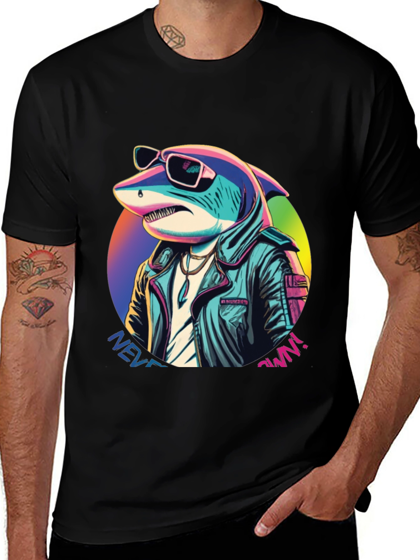 Variant 5 of Retro Shark T-Shirt - Never Own!