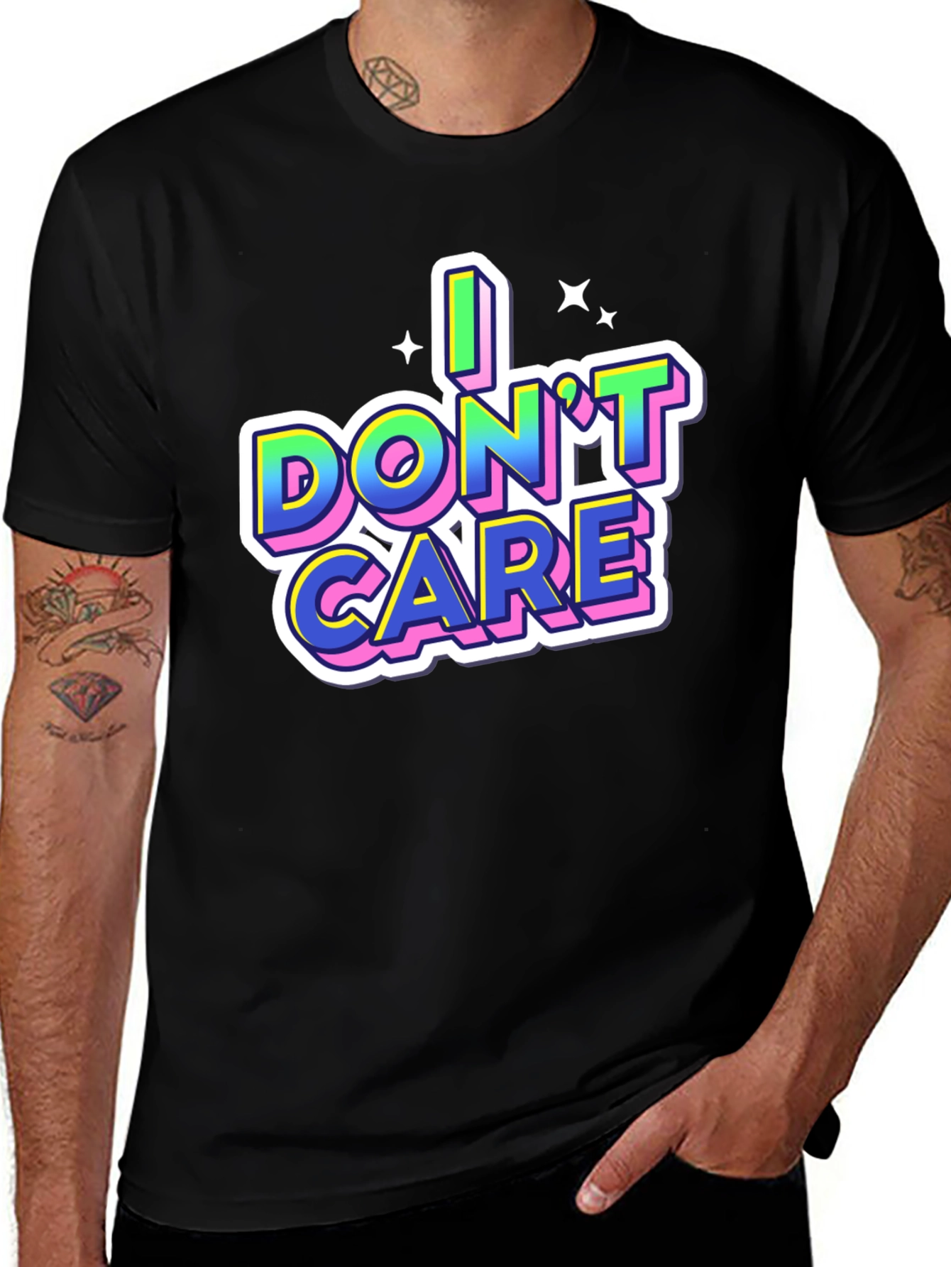 Variant 9 of I Don't Care Graphic Tee