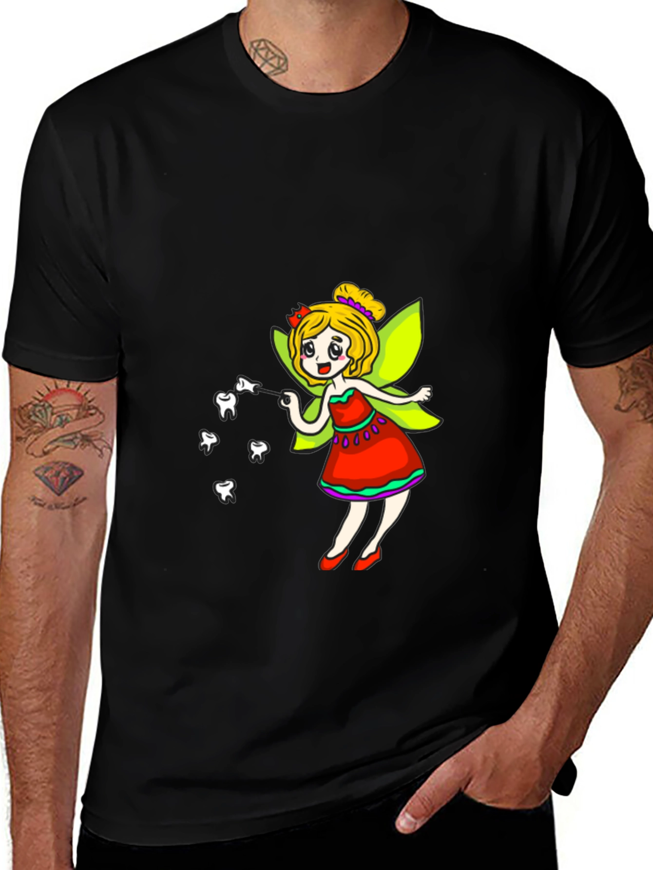 Variant 27 of Tooth Fairy T-Shirt - Whimsical Graphic Tee