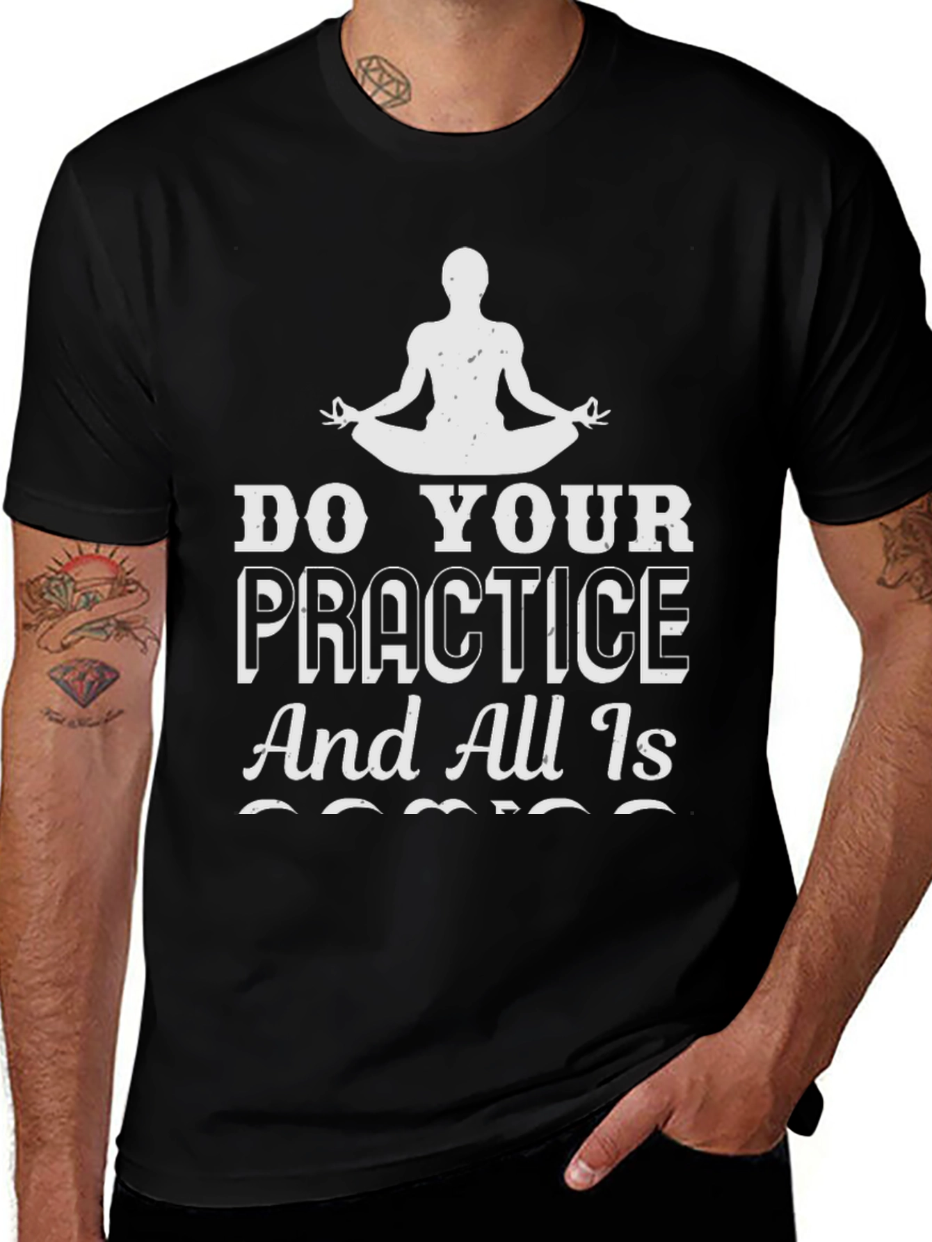 Variant 14 of Yoga Practice T-Shirt - All Is Coming