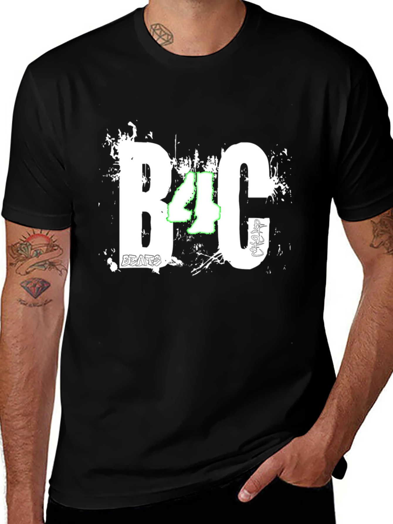 Variant 3 of B4C Beats Black Graphic Tee