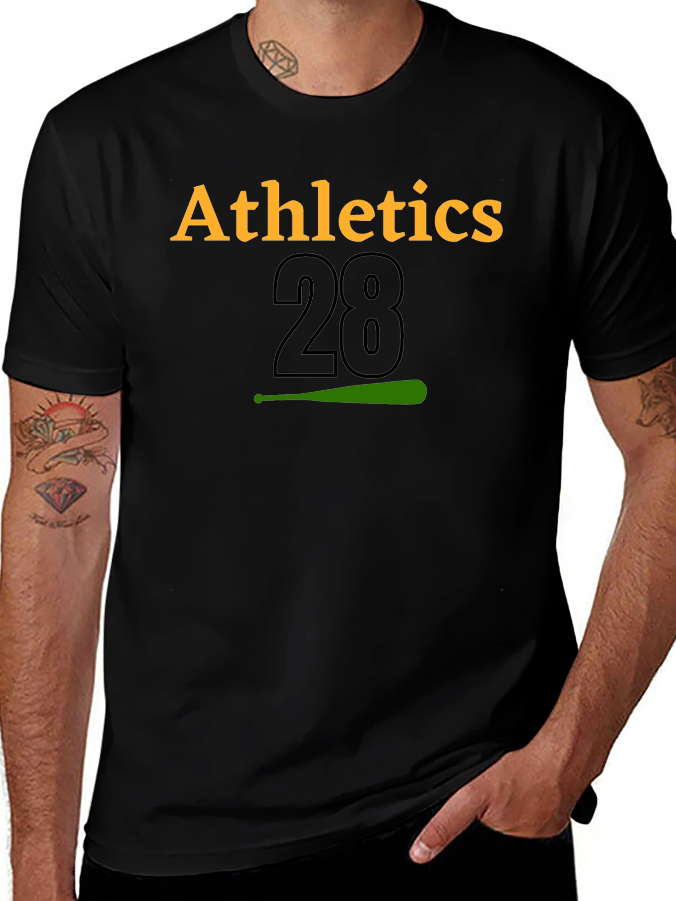 Athletics 28 Baseball T-Shirt