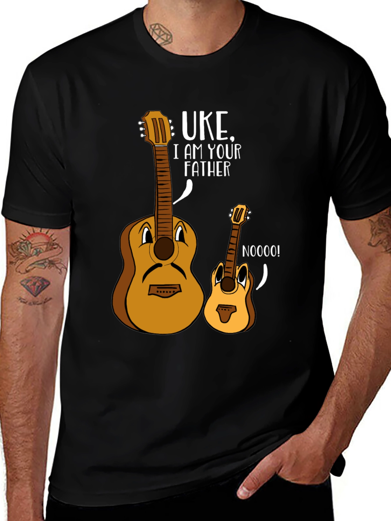 Variant 4 of Uke I am Your Father Funny Graphic Tee