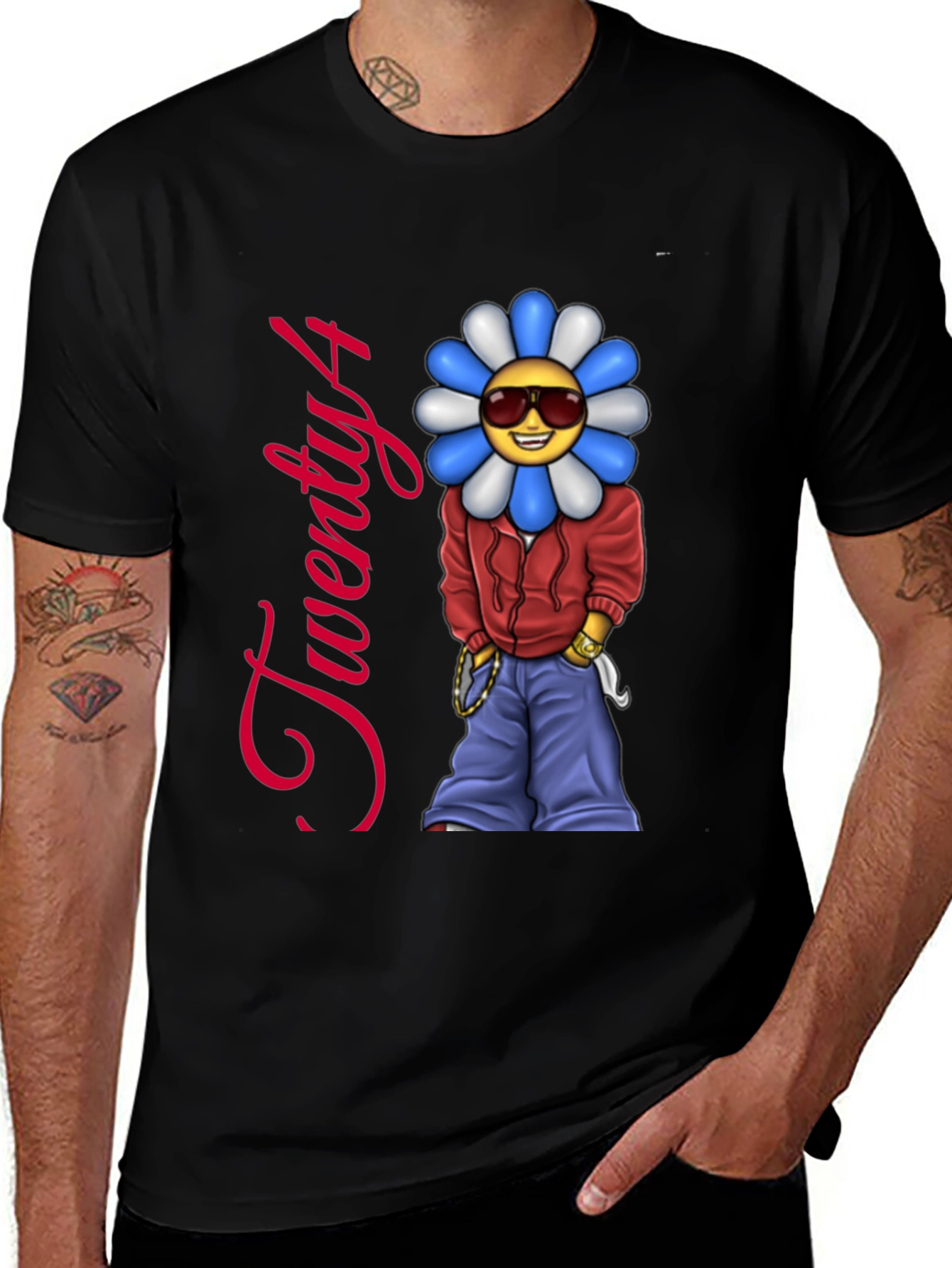 Variant 26 of Twenty4 Flower Emoji Graphic Tee