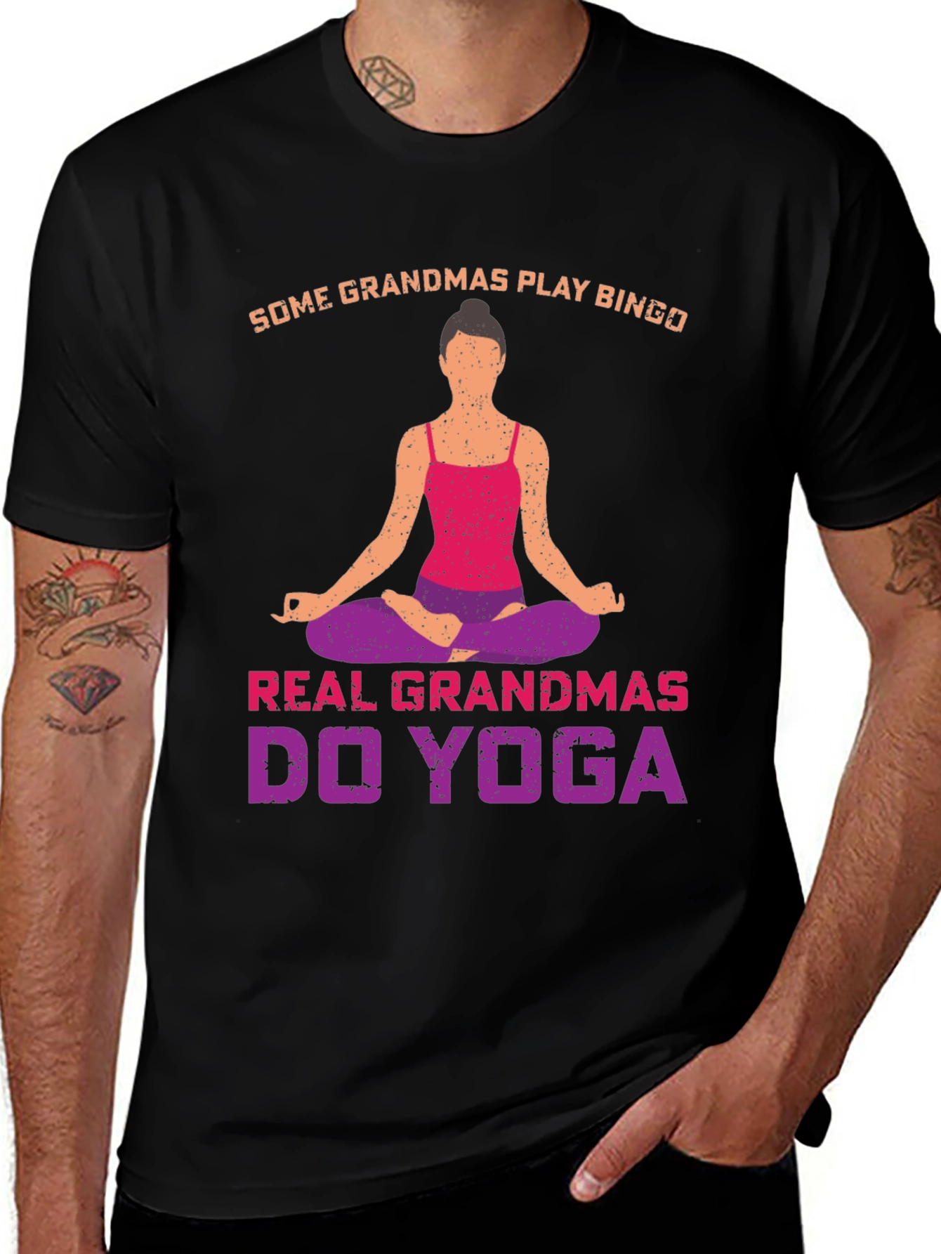 Variant 20 of Yoga Grandmas T-Shirt - Play Bingo