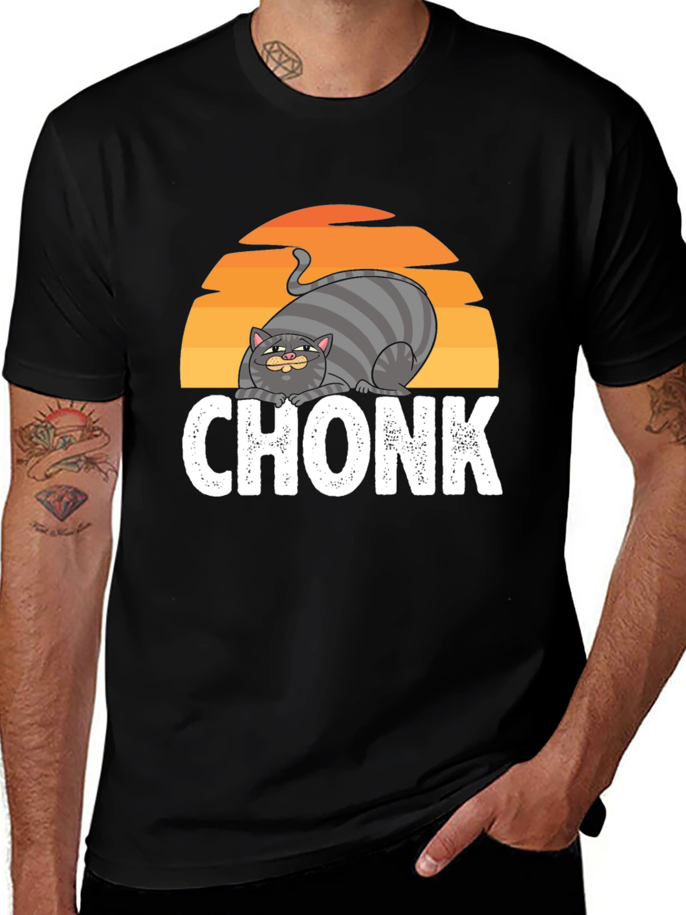 Variant 12 of Chonk Cat Graphic Tee - Unisex Fit