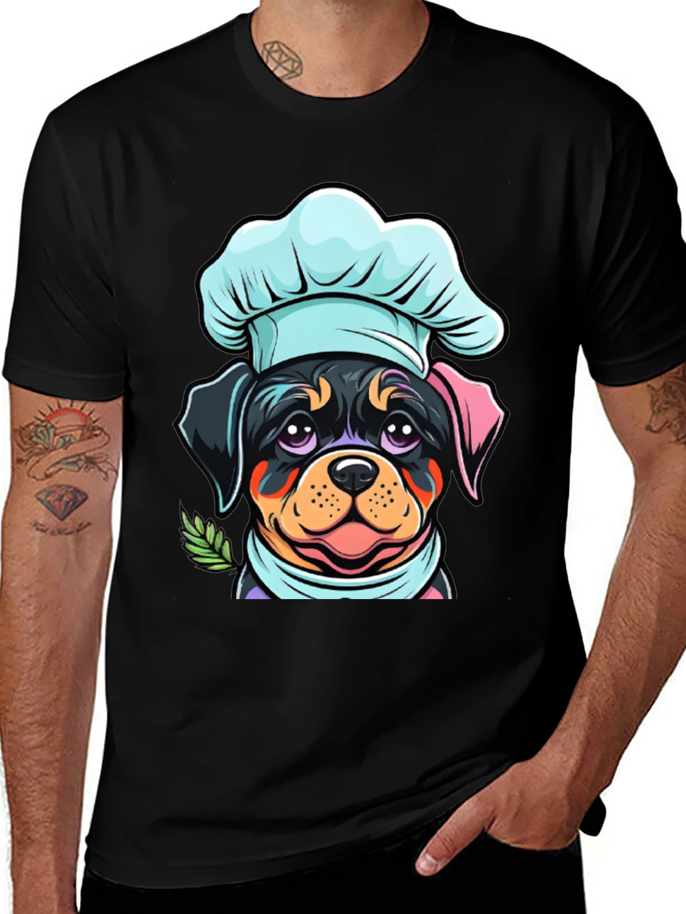 Variant 17 of Chef Dog Graphic Tee - Cute Puppy Cook T-Shirt