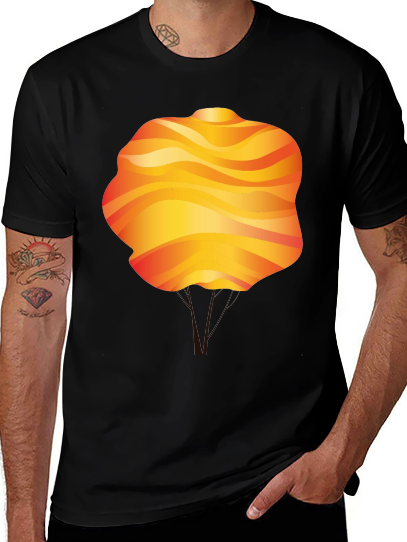 Variant 30 of Abstract Swirl Cotton Candy T-Shirt - Unique Design