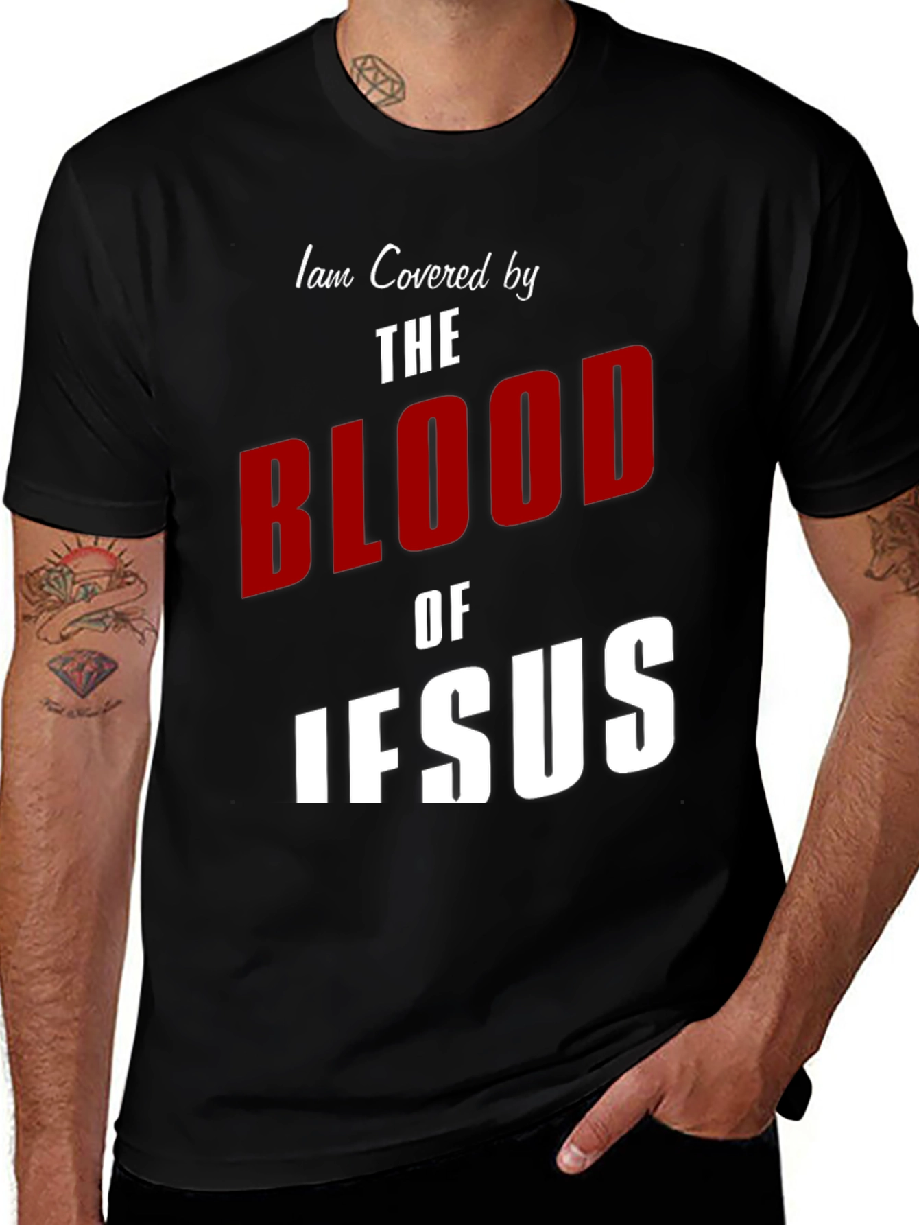 Variant 23 of I am Covered by the Blood of Jesus T-Shirt