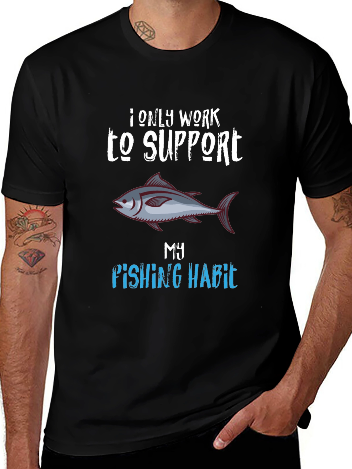 Variant 25 of Fishing Habit T-Shirt - Unique Angler Tee