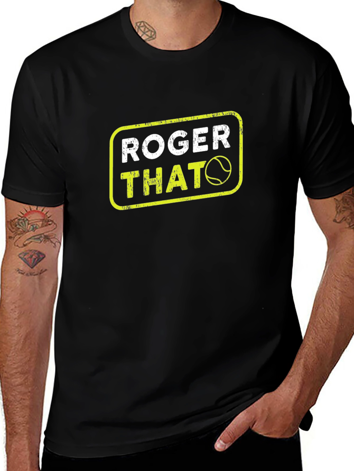 Variant 25 of Roger That Tennis T-Shirt - Funny Tennis Player Tee