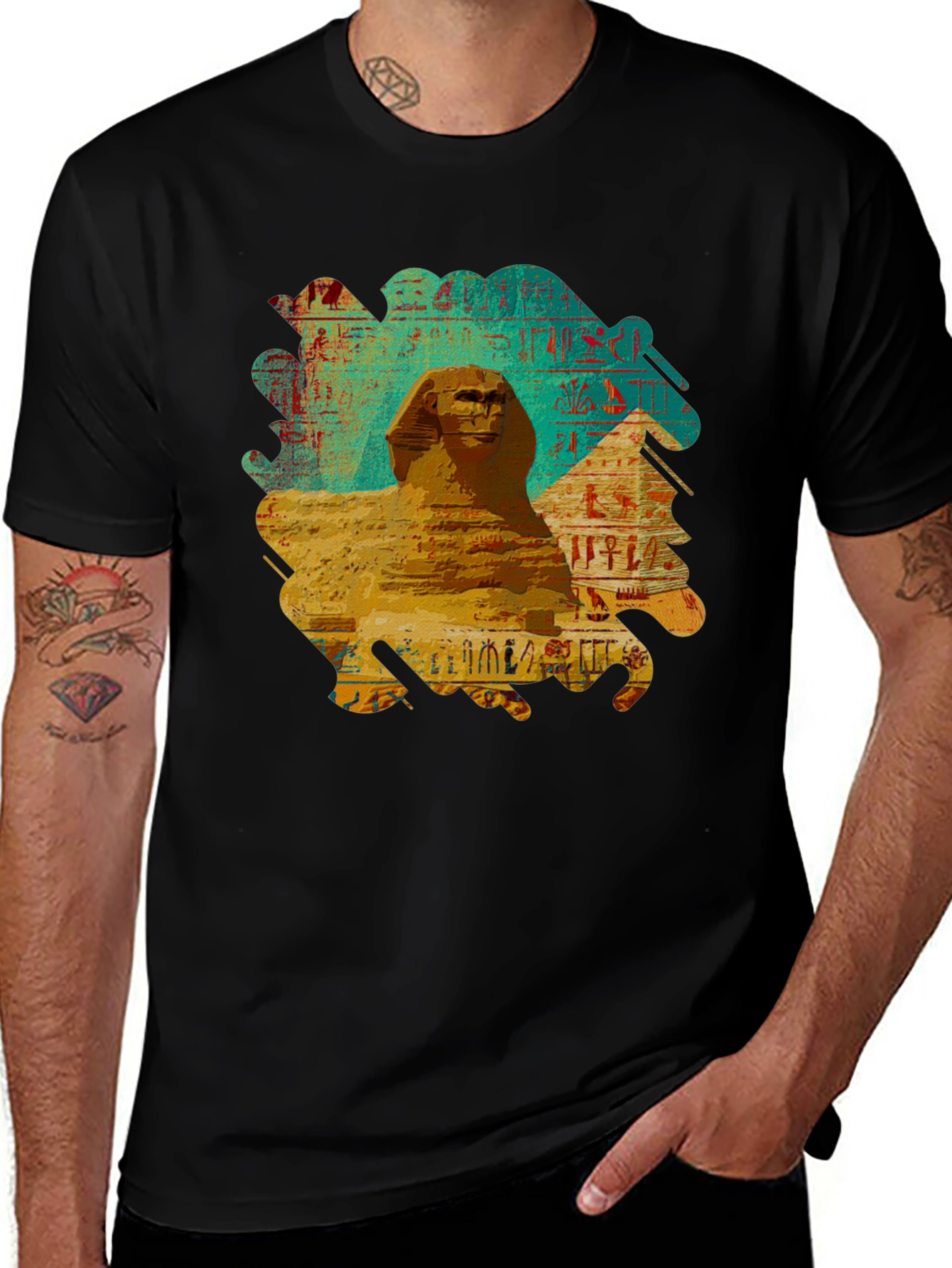 Variant 12 of Egyptian Sphinx Graphic Tee