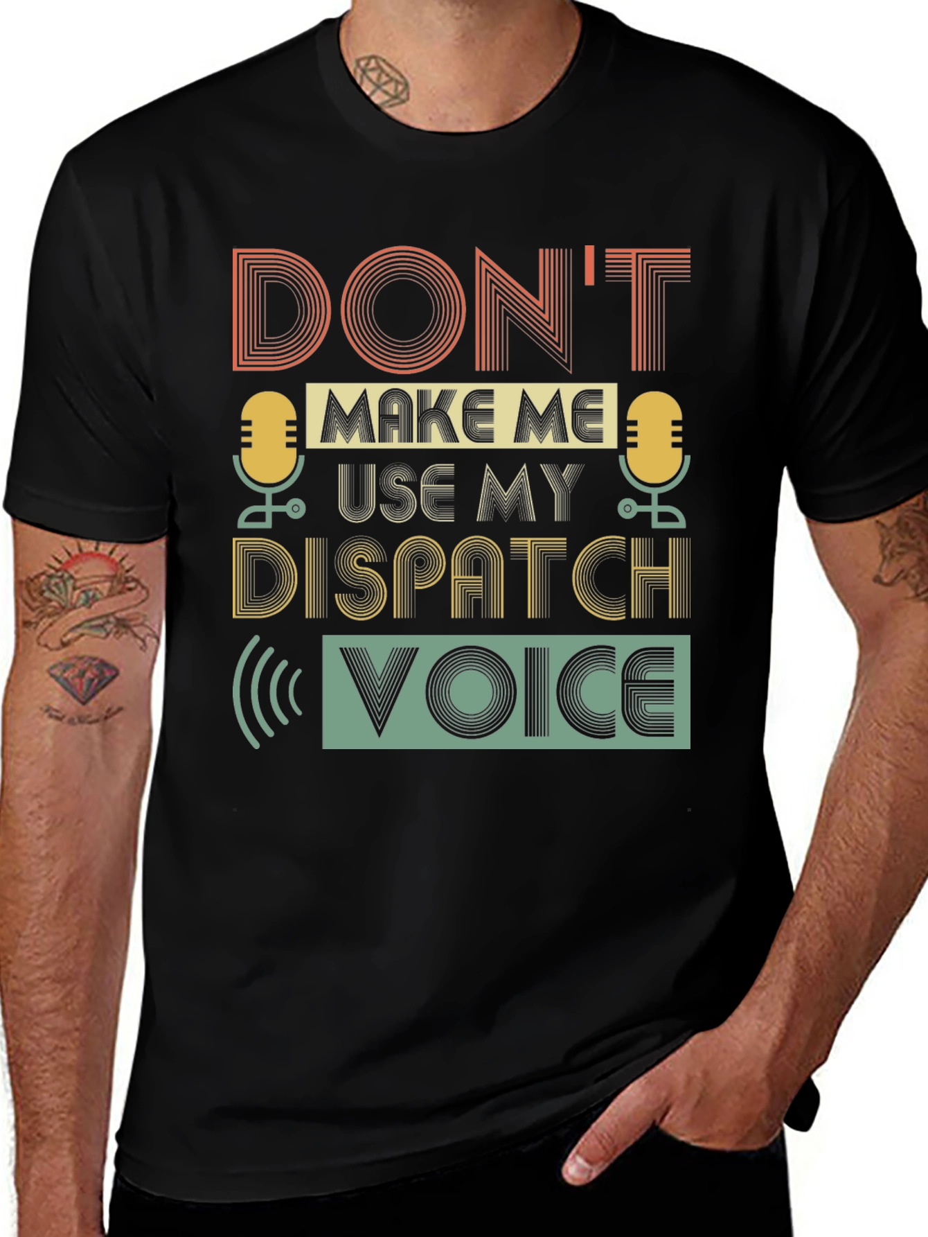 Variant 6 of Dispatch Voice Graphic Tee - Funny Dispatcher T-Shirt