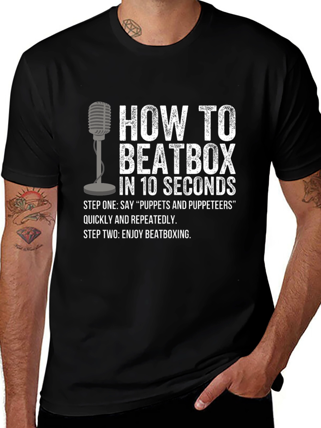 Variant 18 of How To Beatbox Graphic T-Shirt