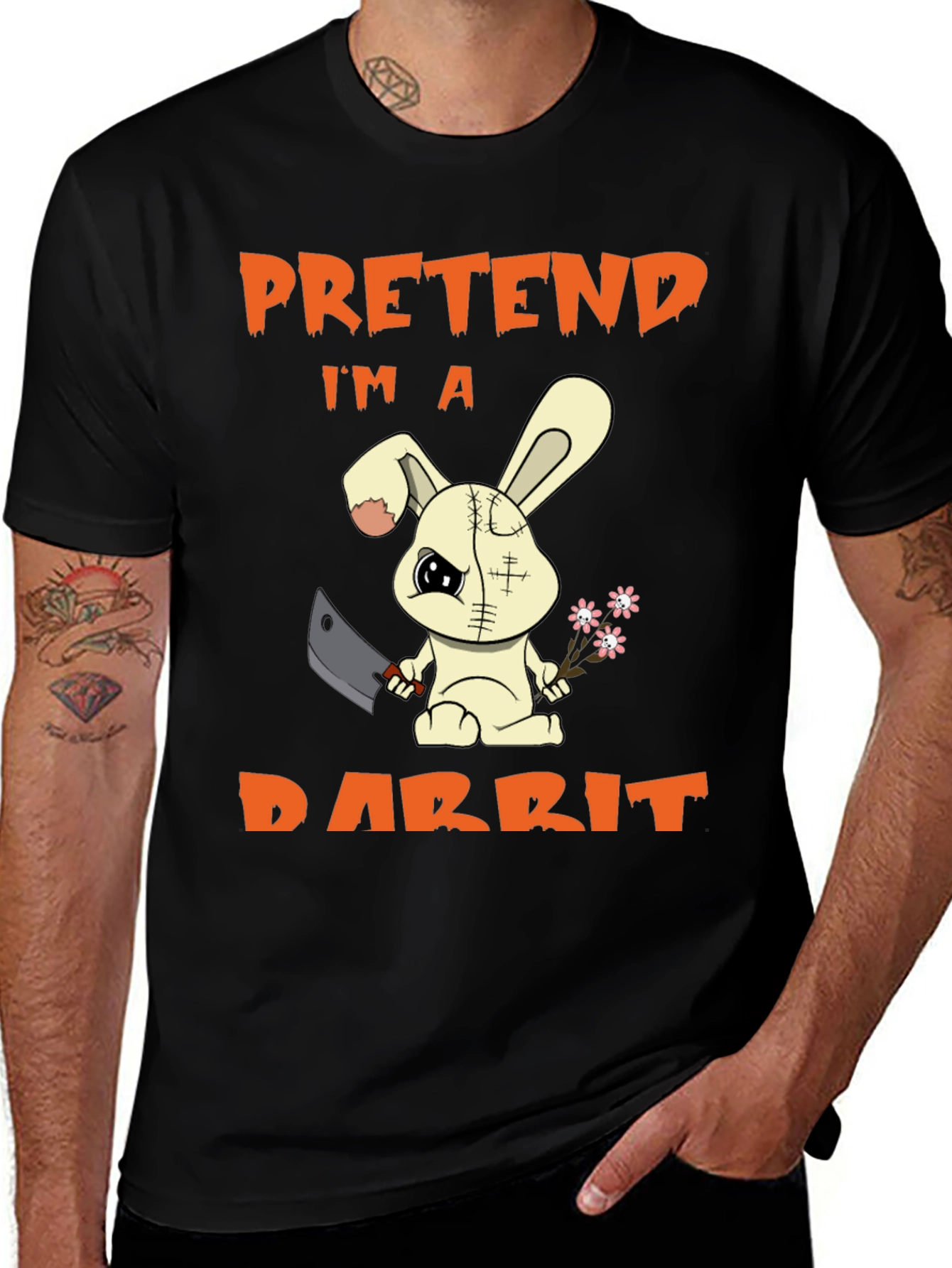Pretend I'm a Rabbit T-Shirt - Halloween Costume