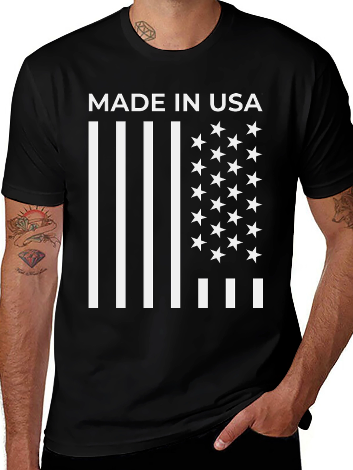 Variant 28 of Made in USA Graphic T-Shirt - Black