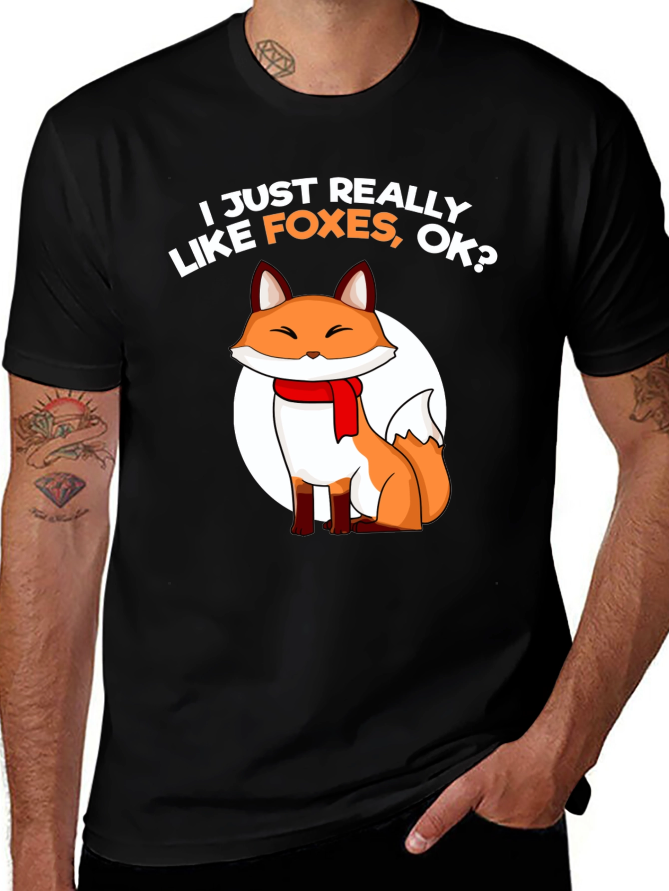 Variant 18 of Fox Lover Tee - I Just Really Like Foxes, OK? T-Shirt