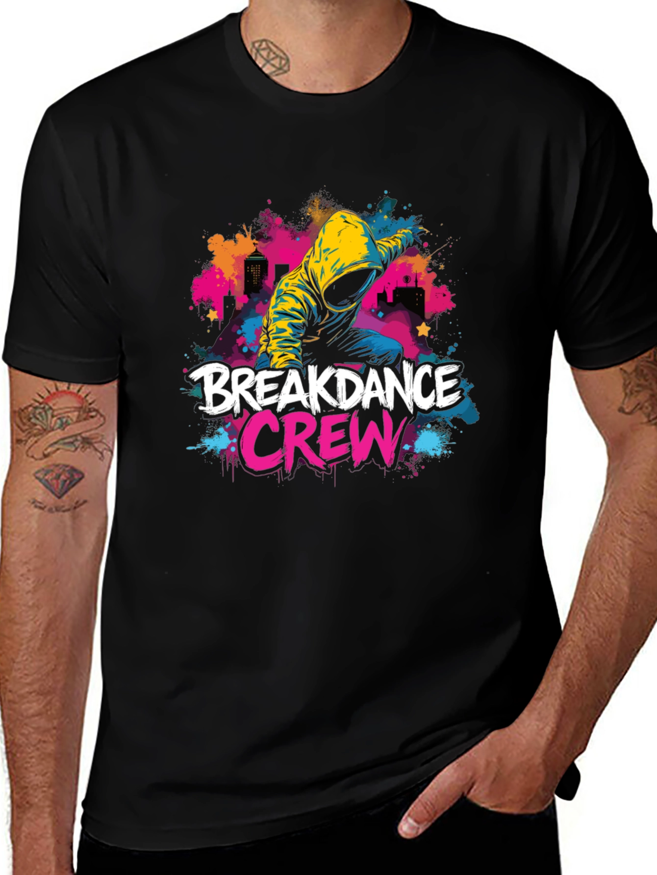 Variant 28 of Breakdance Crew Graphic Tee - Urban Style