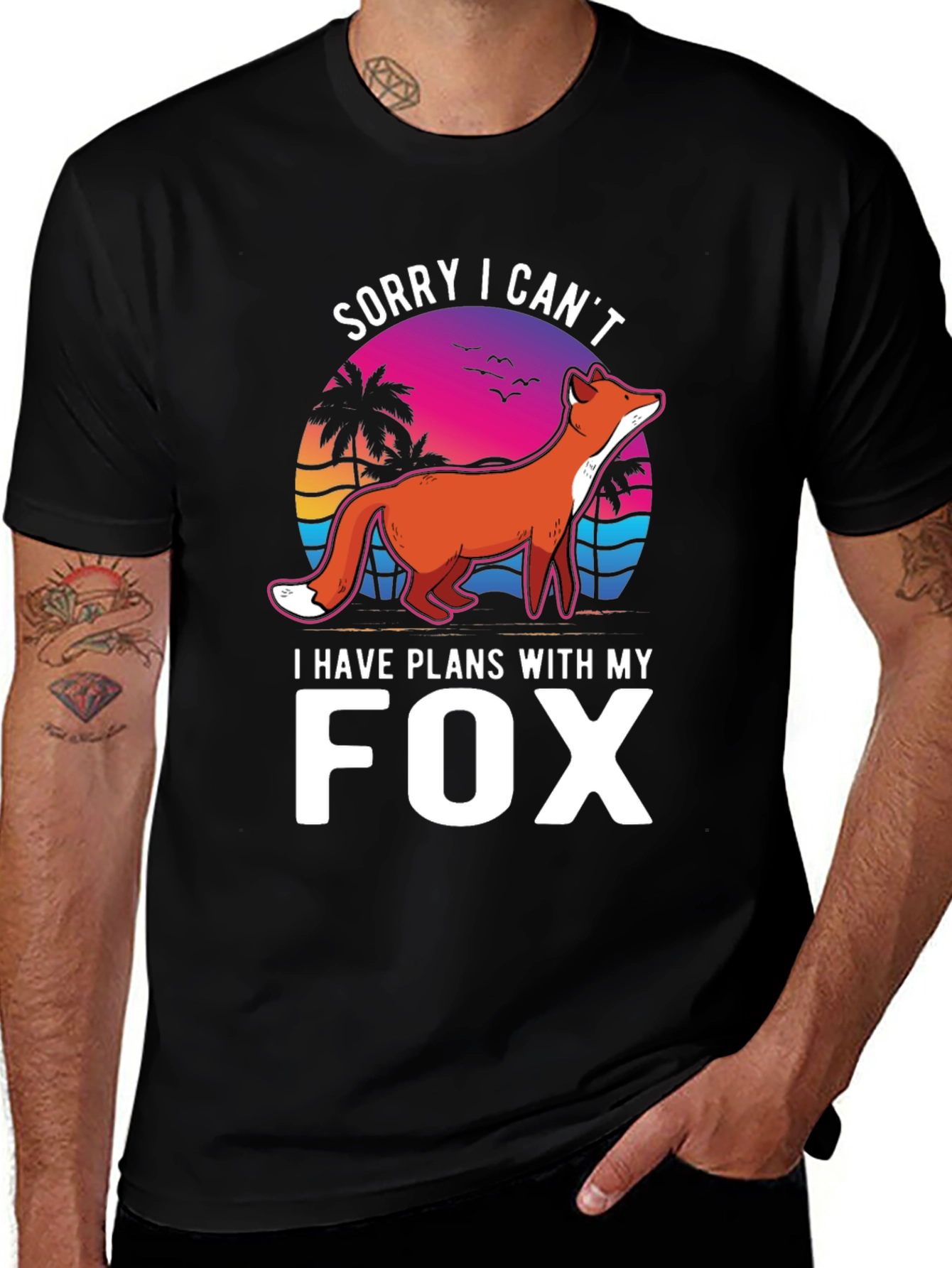Variant 24 of Sorry I Can't Fox T-Shirt