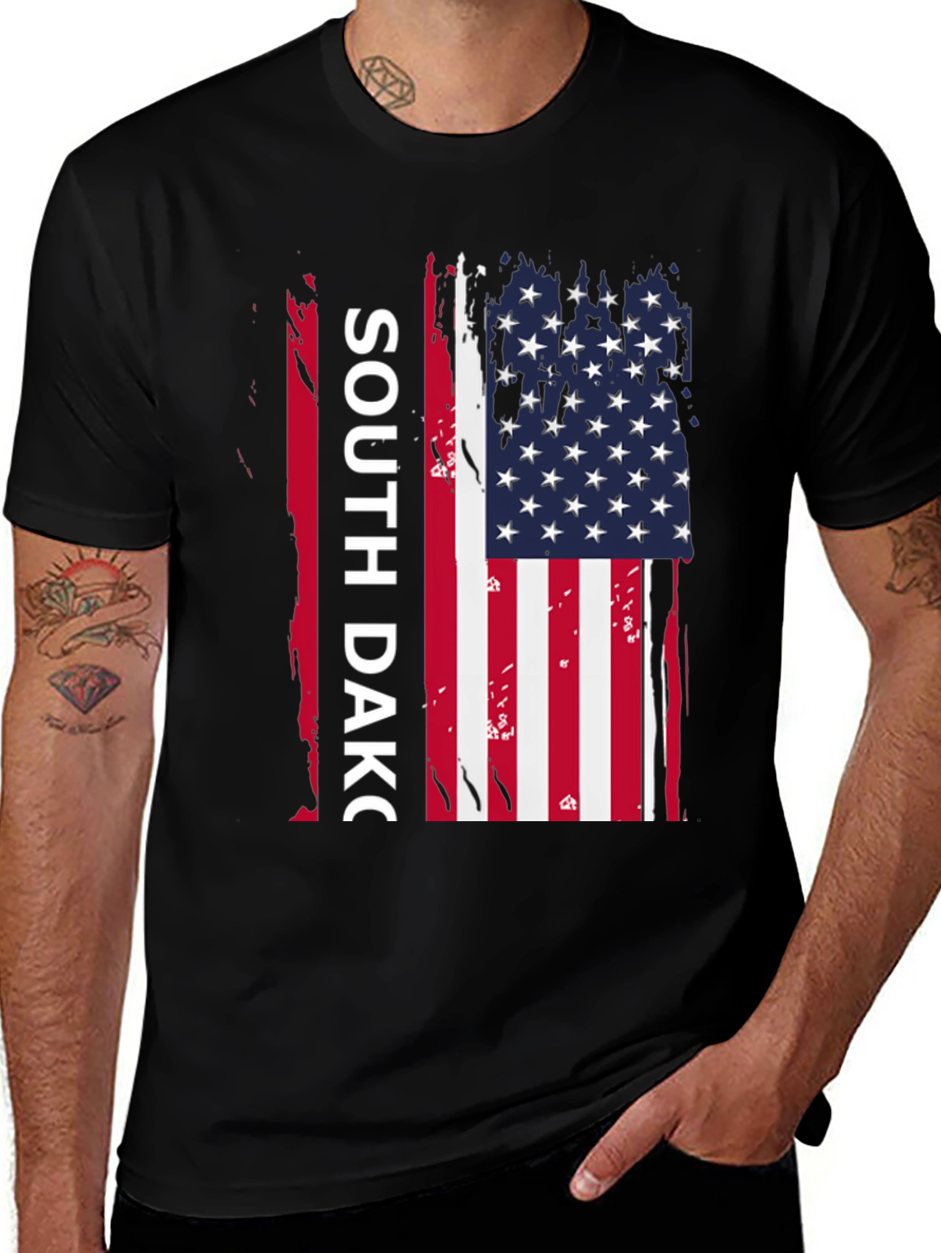 Variant 27 of South Dakota Flag T-Shirt