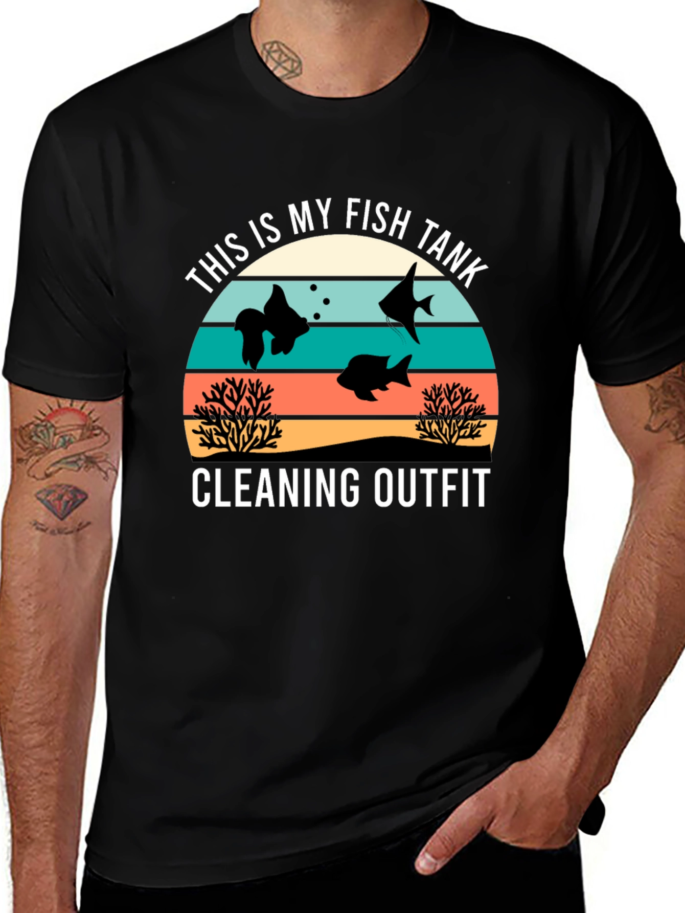 Variant 22 of Fish Tank Cleaning Outfit T-Shirt