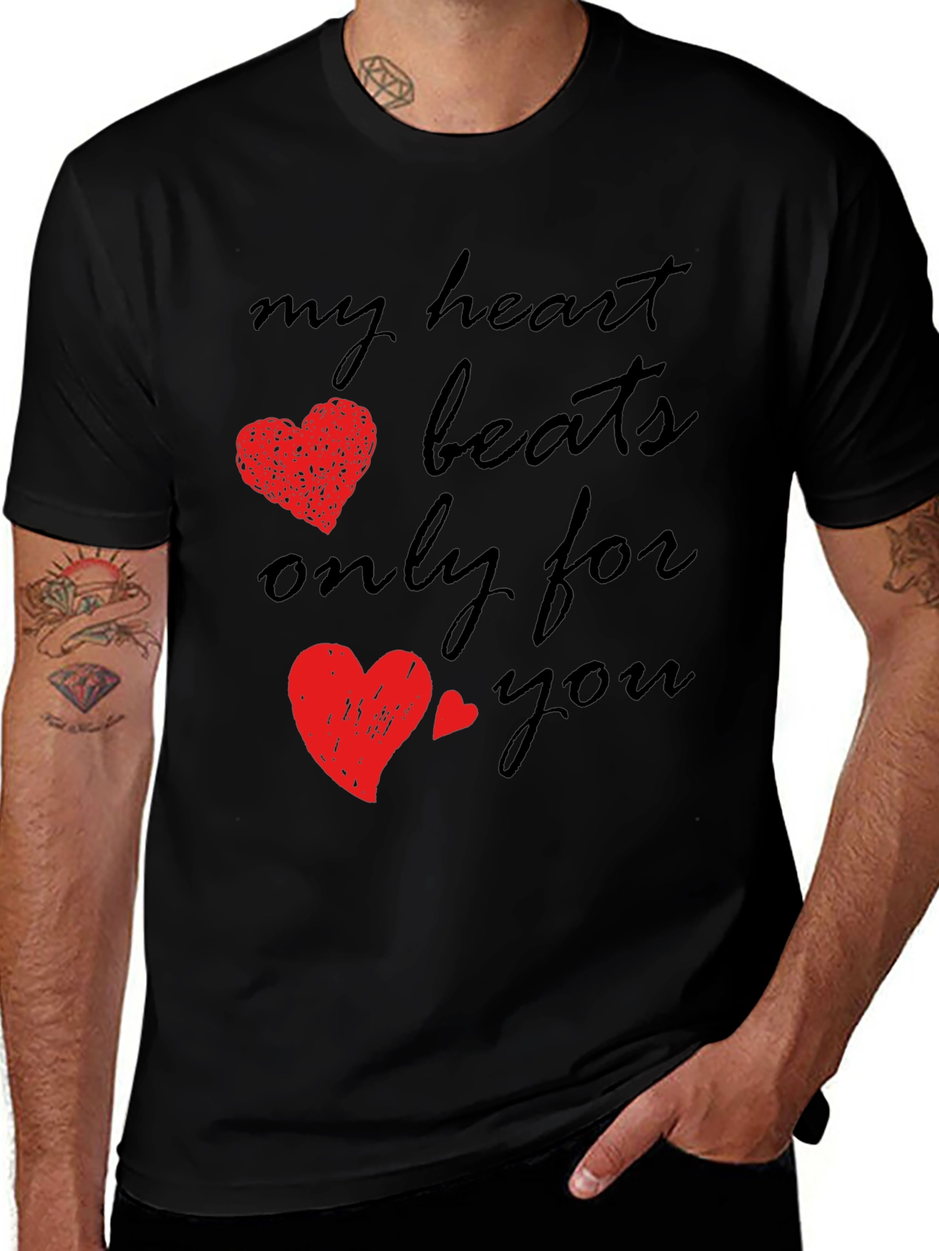 Romantic Heart Beats T-Shirt - Valentine's Day Gift
