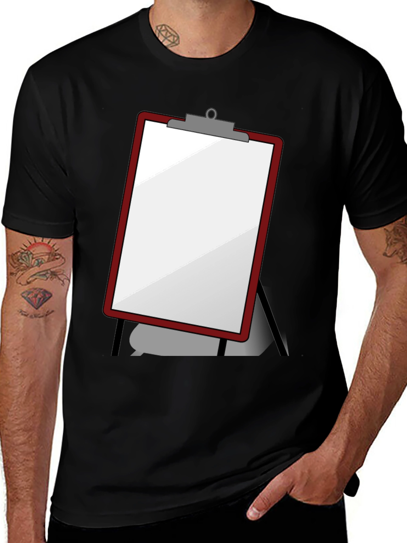 Variant 9 of Clipboard Graphic T-Shirt - Novelty Tee