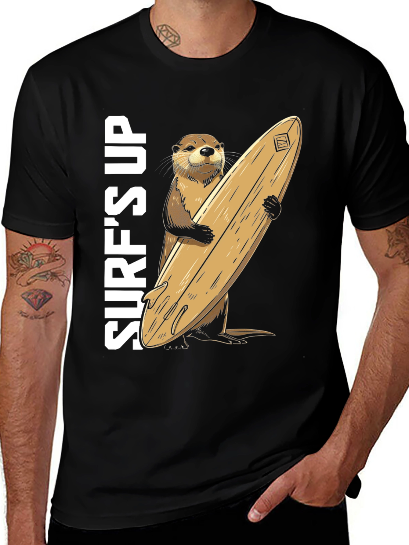 Variant 20 of Surf's Up Otter T-Shirt