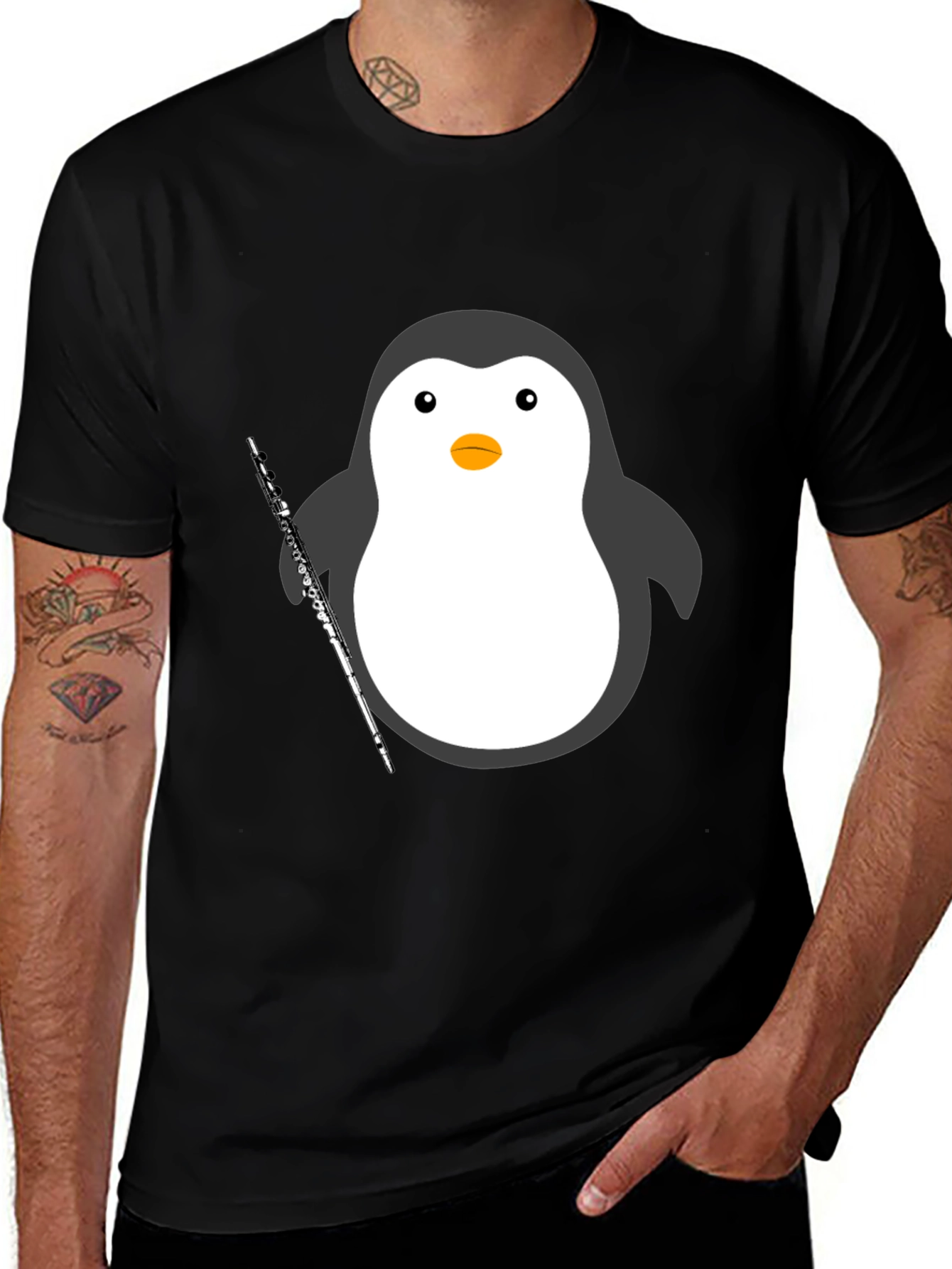 Variant 28 of Penguin Musician T-Shirt
