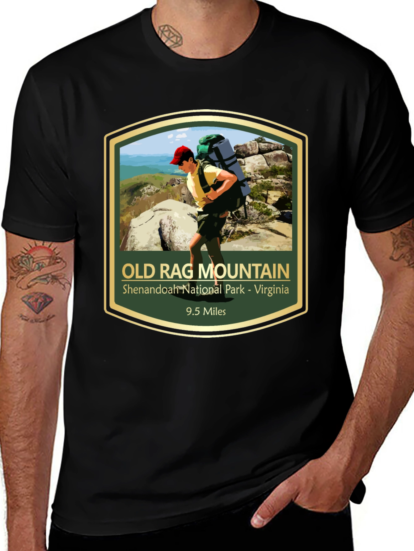 Variant 20 of Old Rag Mountain Hiking T-Shirt