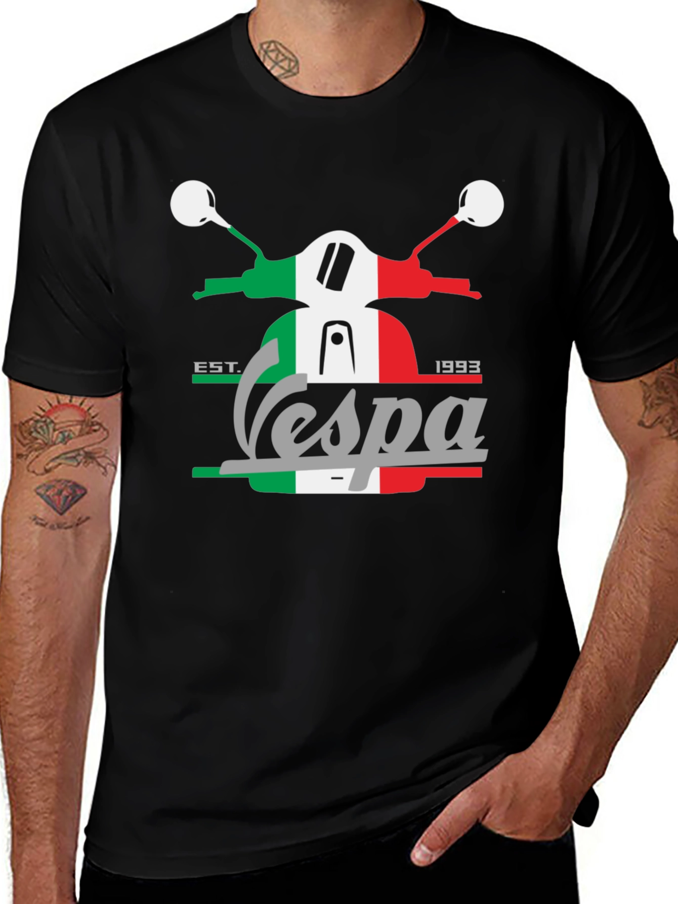 Vespa Scooter Graphic T-Shirt - Italian Pride!