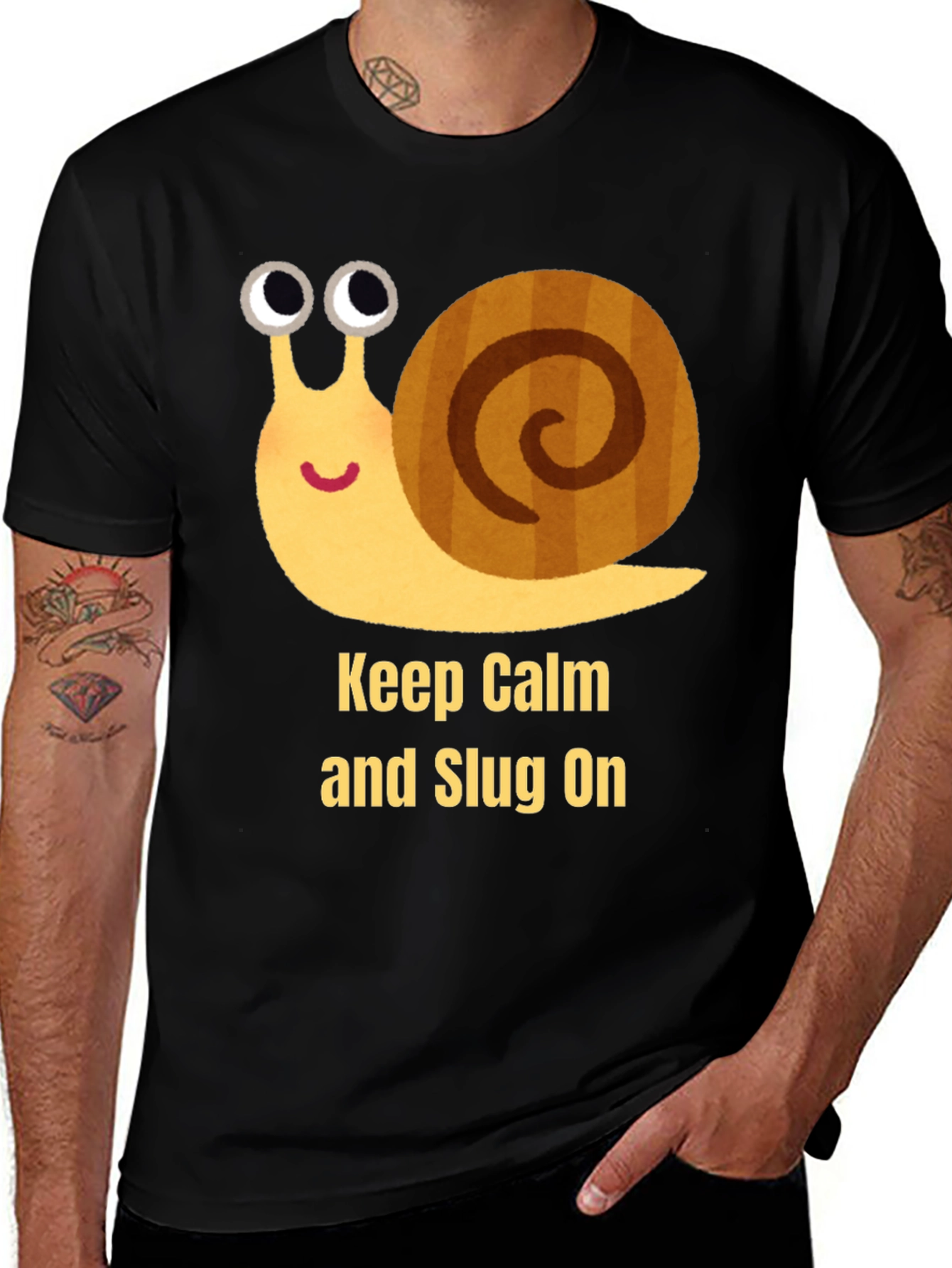 Variant 6 of Keep Calm and Slug On T-Shirt
