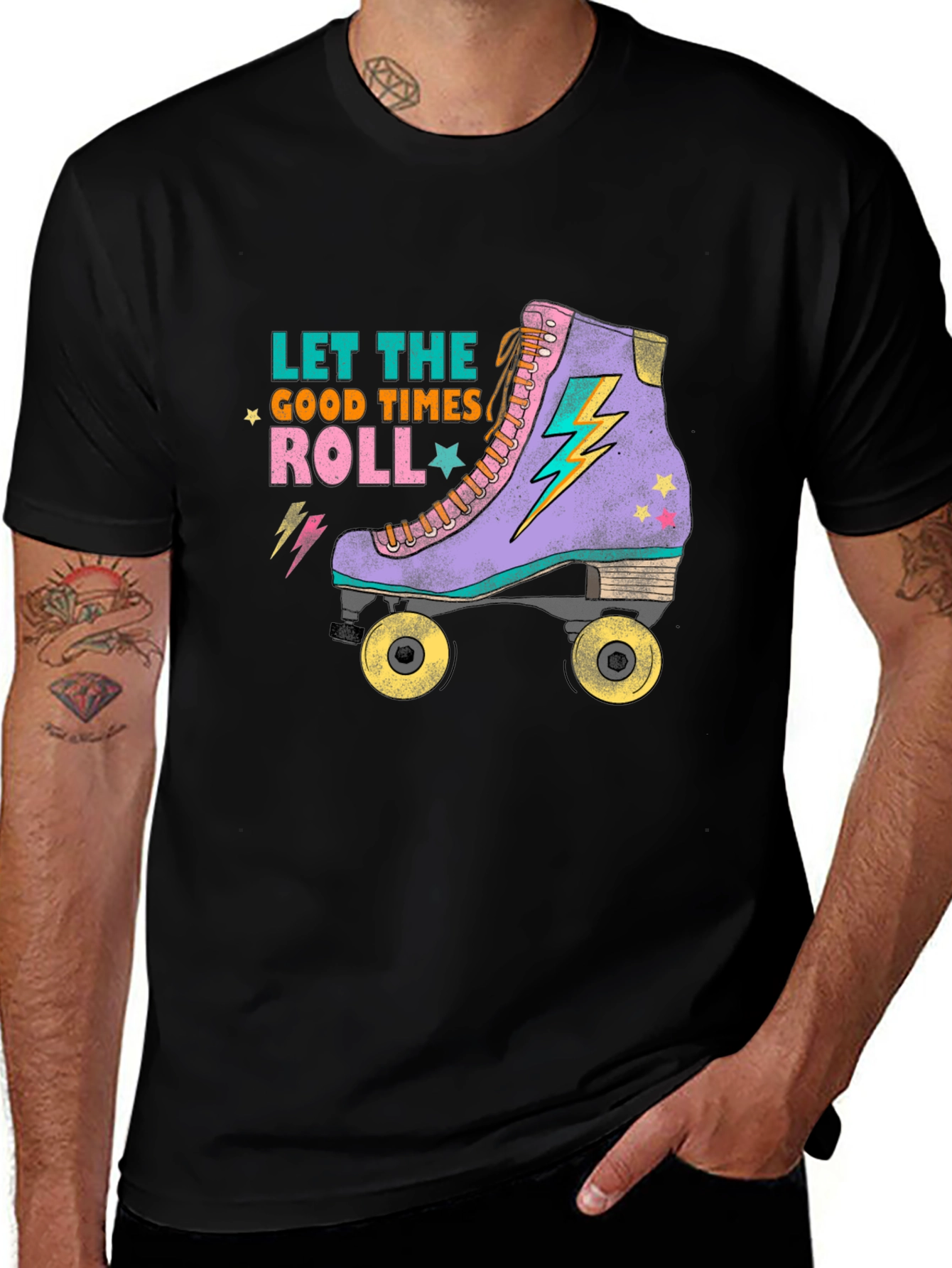 Variant 5 of Retro Roller Skate Graphic T-Shirt