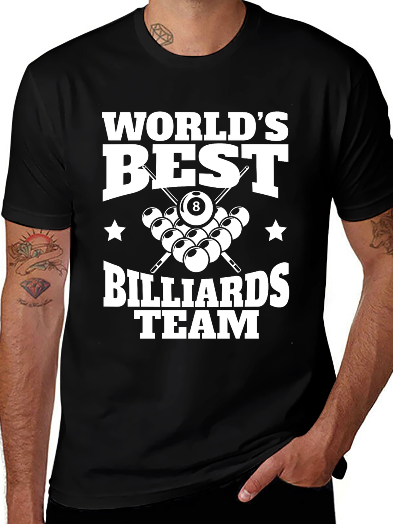 Variant 19 of World's Best Billiards Team T-Shirt