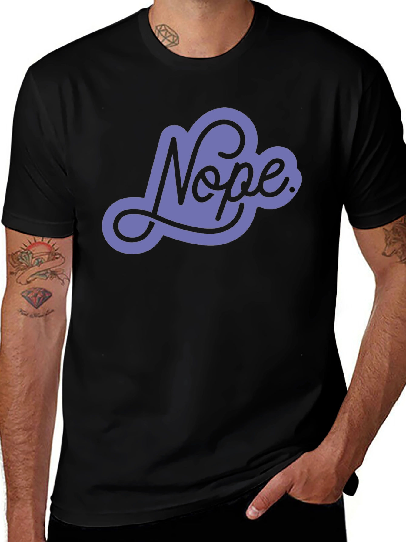 Variant 9 of Nope Graphic Tee - Cool Casual T-Shirt