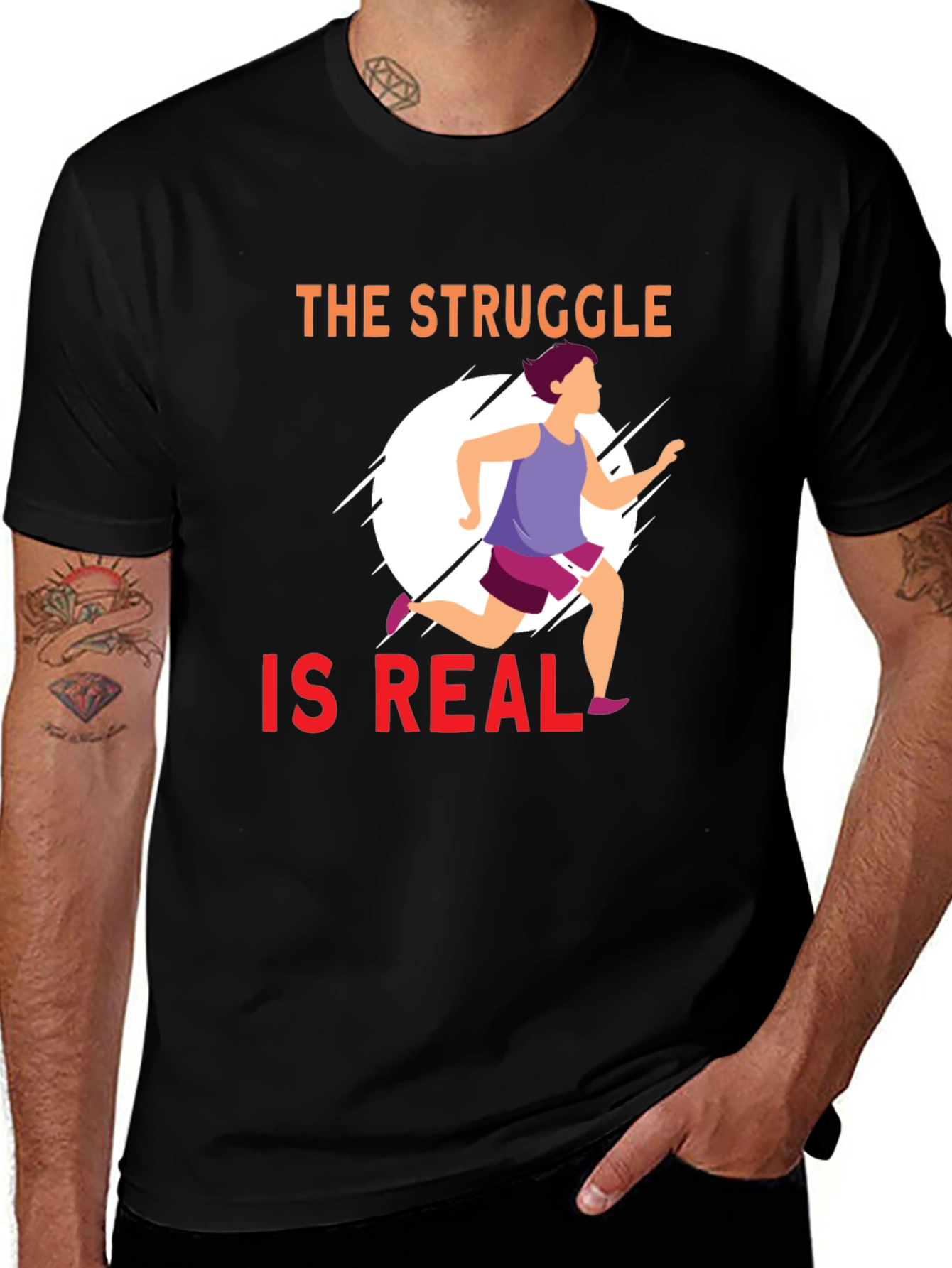 Variant 29 of The Struggle Is Real Running T-Shirt