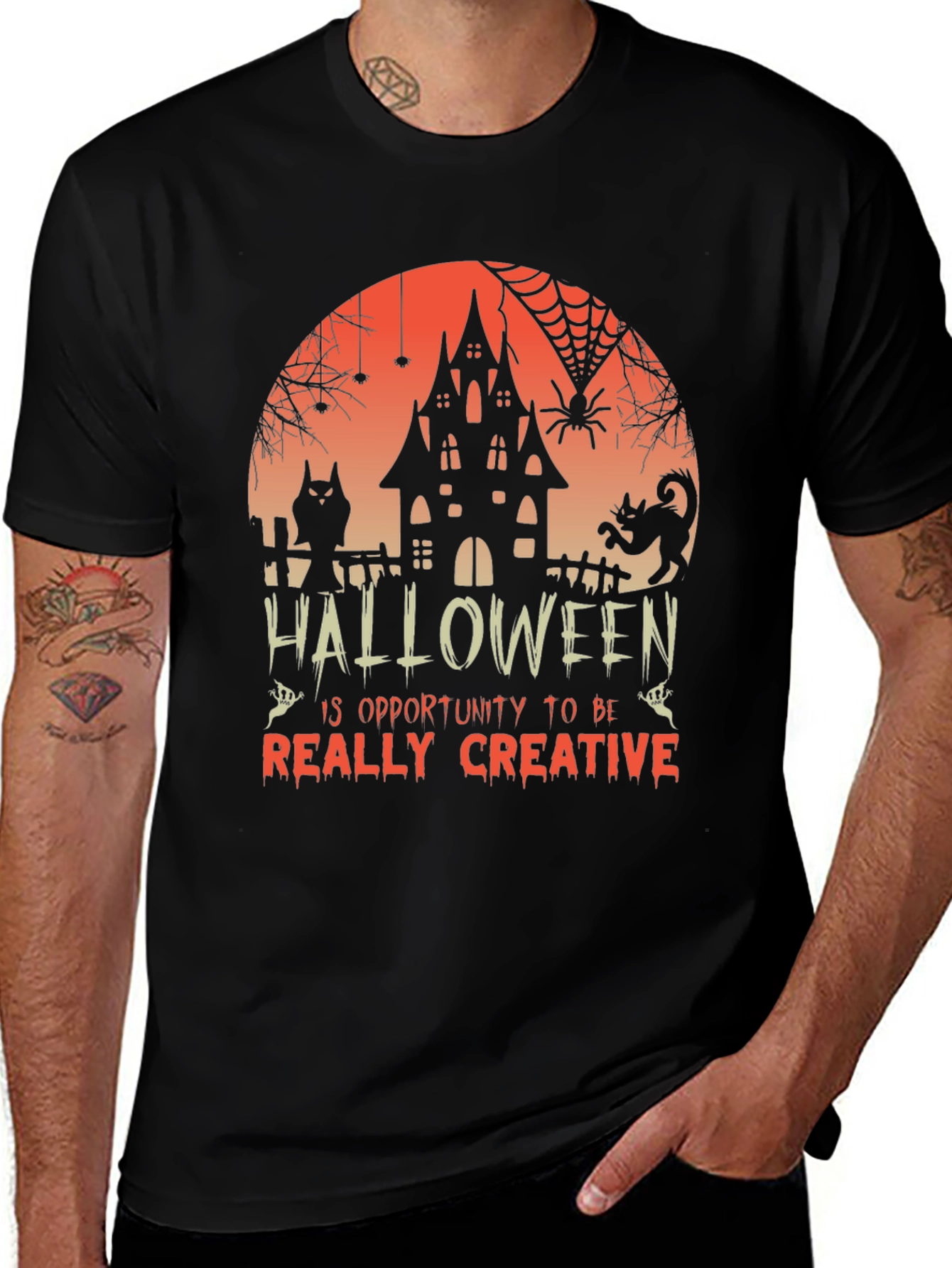 Variant 21 of Halloween Creative T-Shirt, Spooky Design
