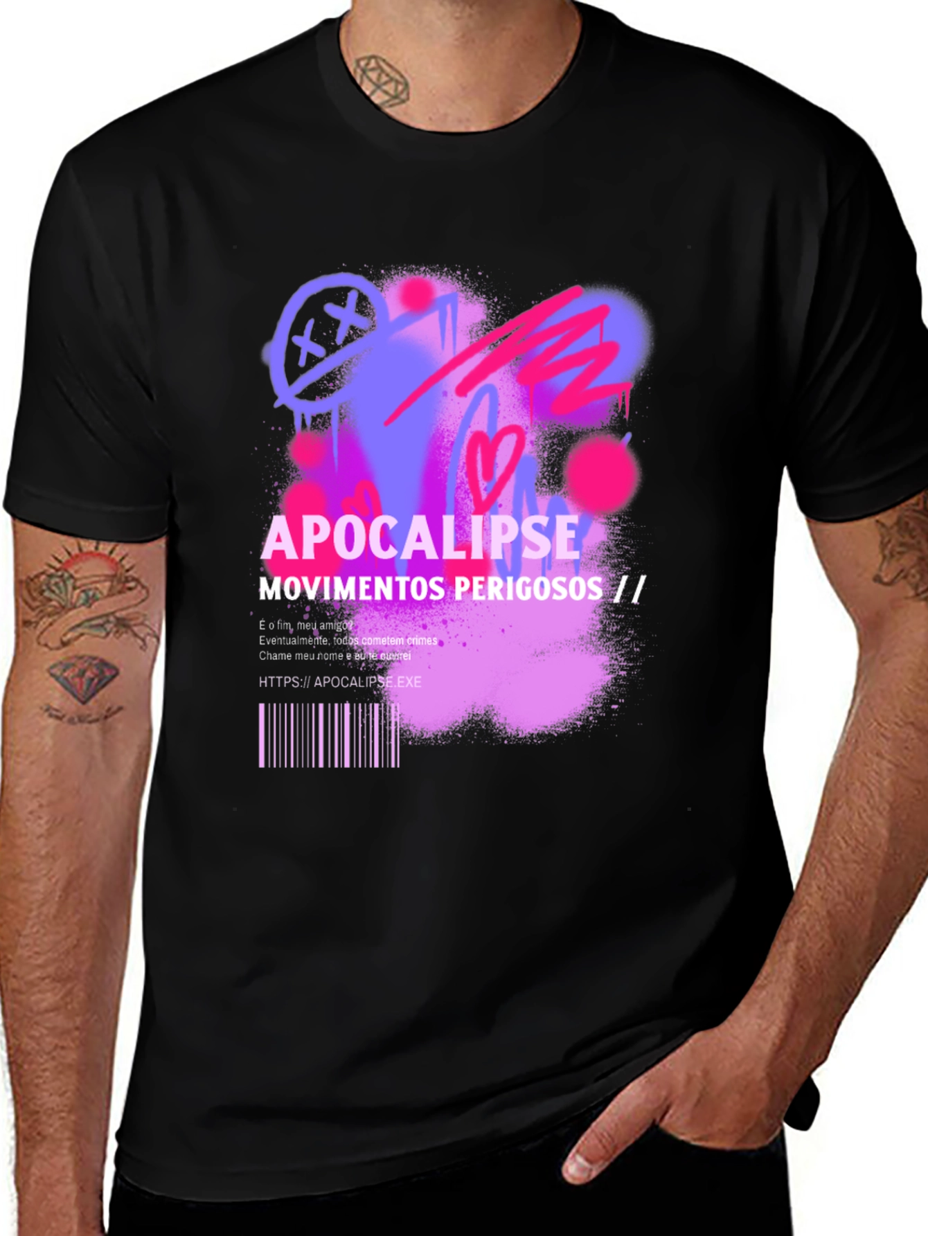 Variant 4 of Apocalipse Graphic T-Shirt - Dangerous Movements Design