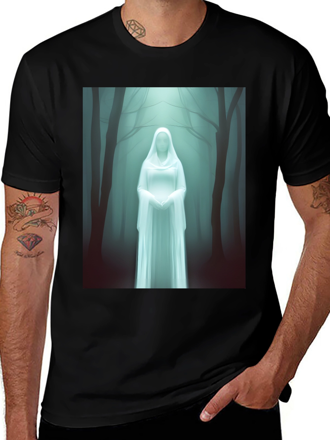 Variant 14 of Mystic Forest Ghost T-Shirt